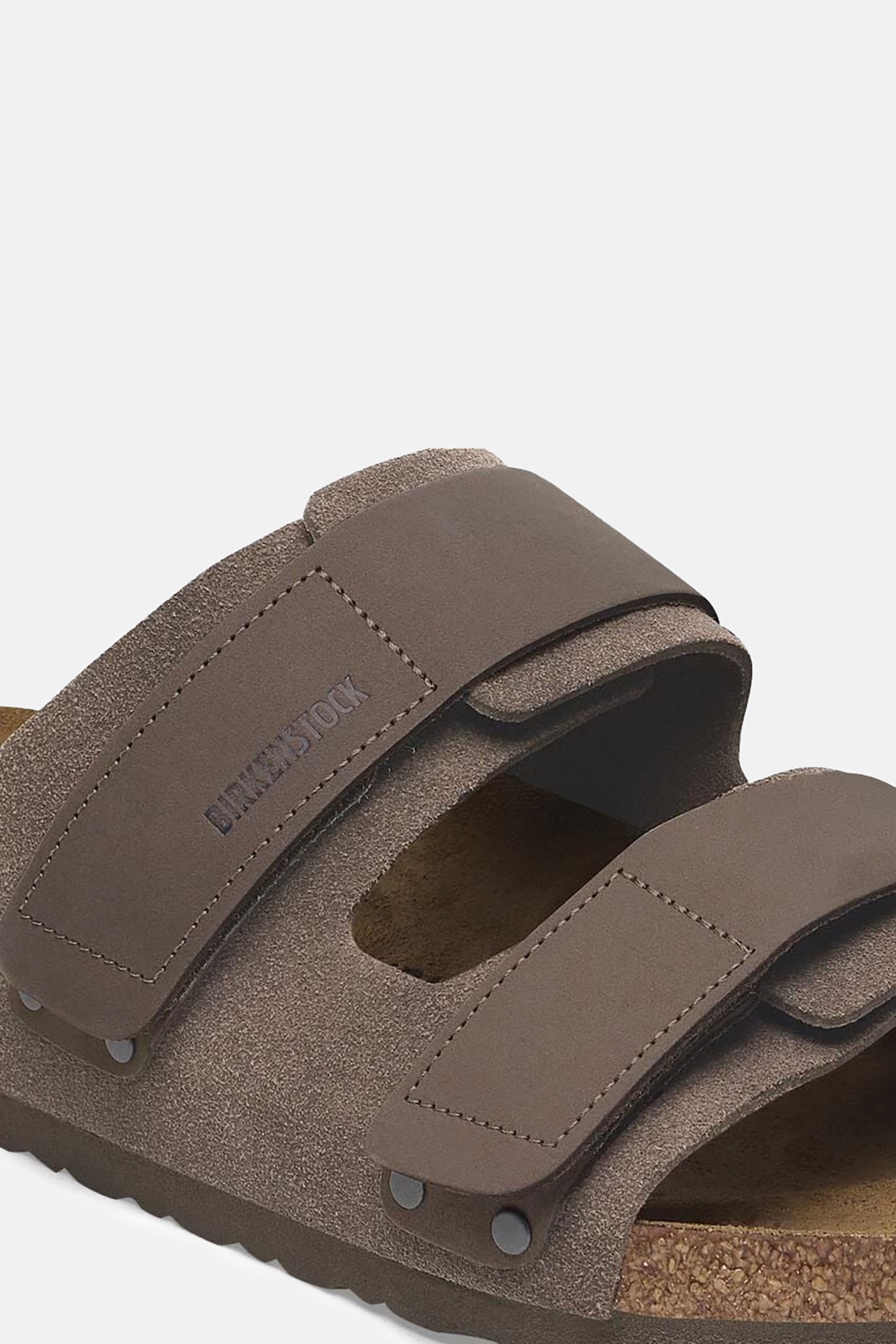 Concrete Grey Nubuk Leather Suede Uji