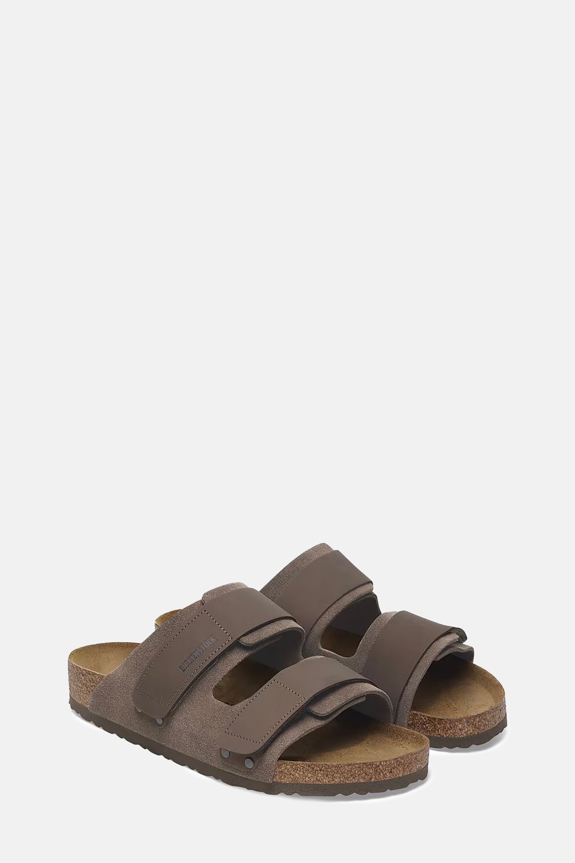 Concrete Grey Nubuk Leather Suede Uji