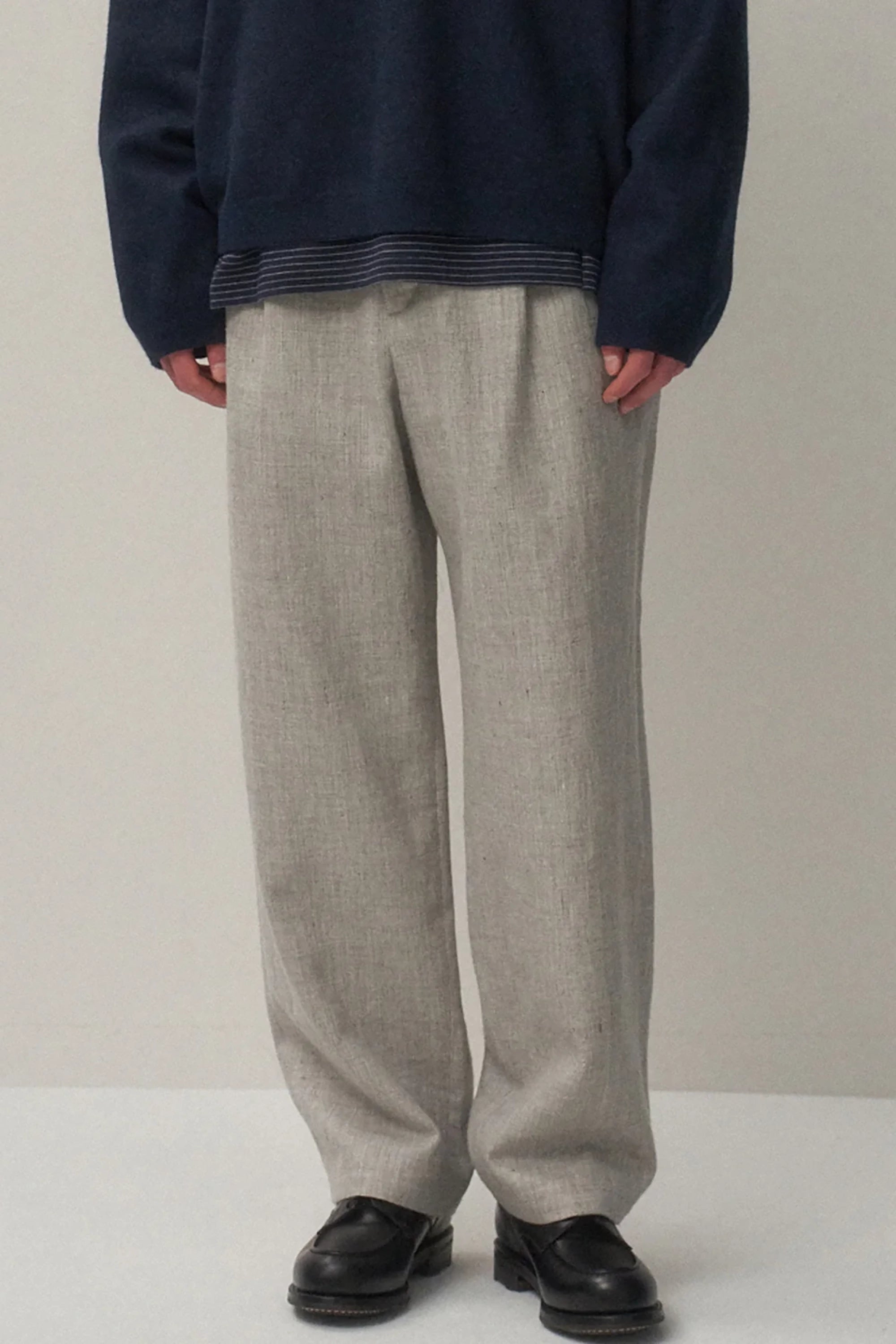 Linen Wool Lose Fit Pants