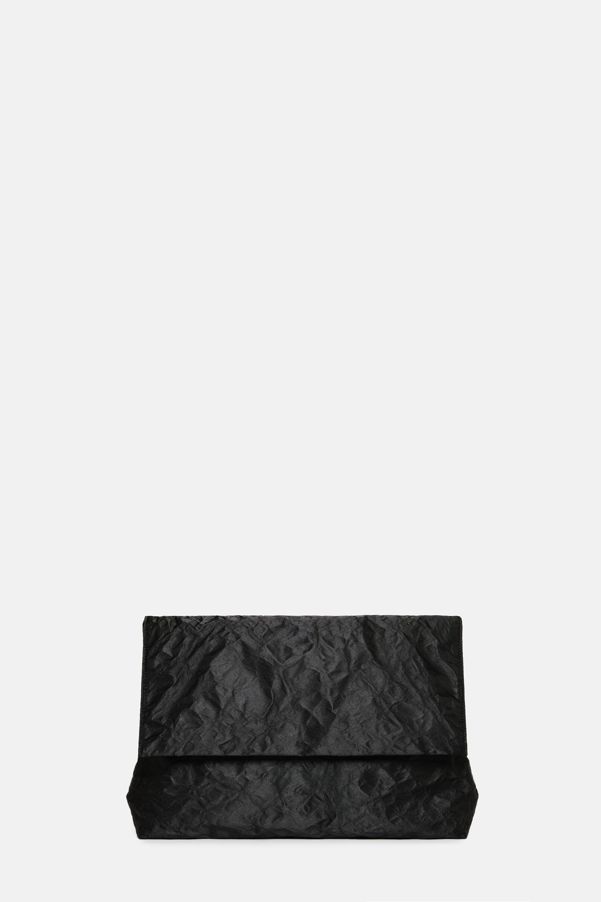 Black Satin Knot Bag