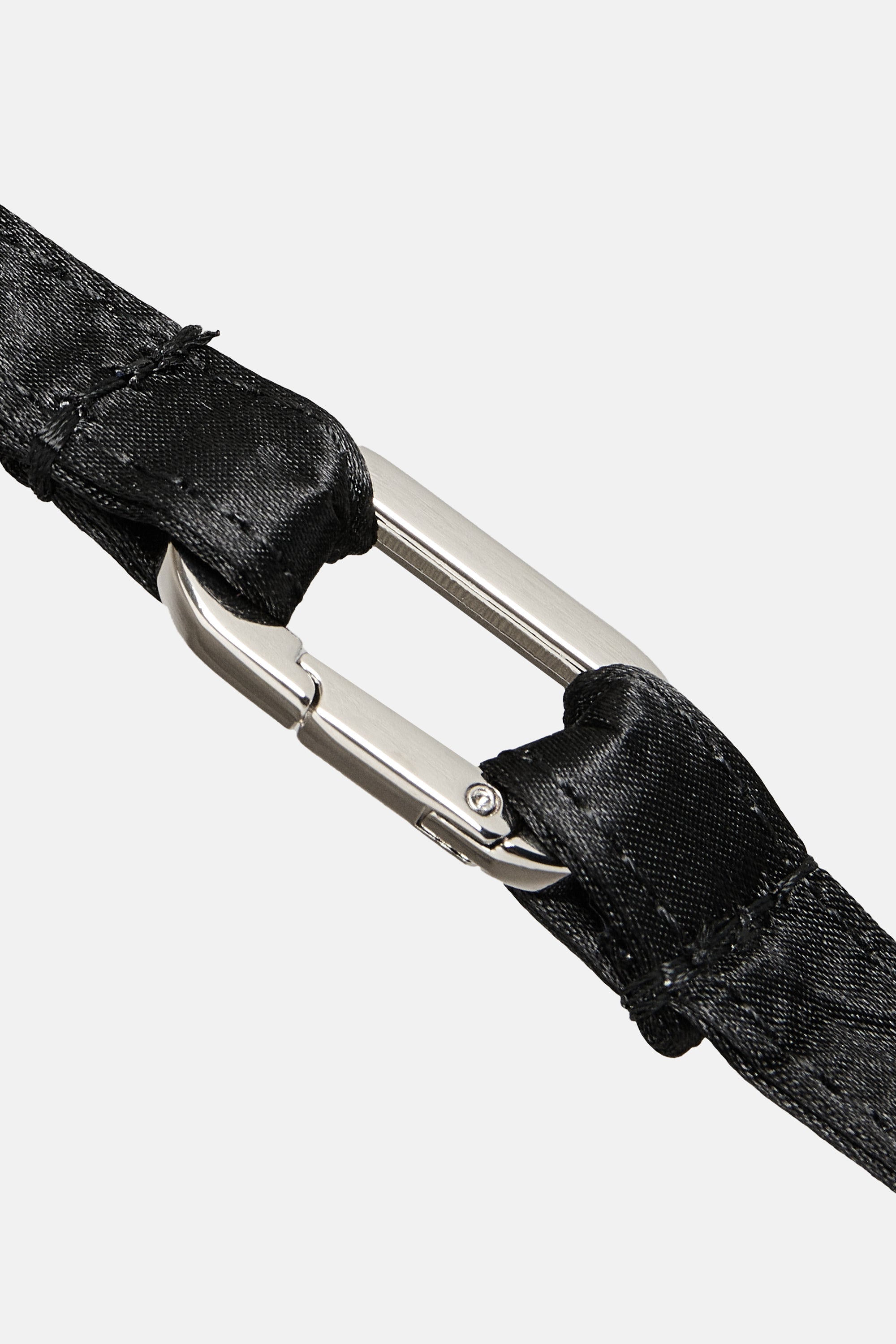 Black Satin Knot Bag