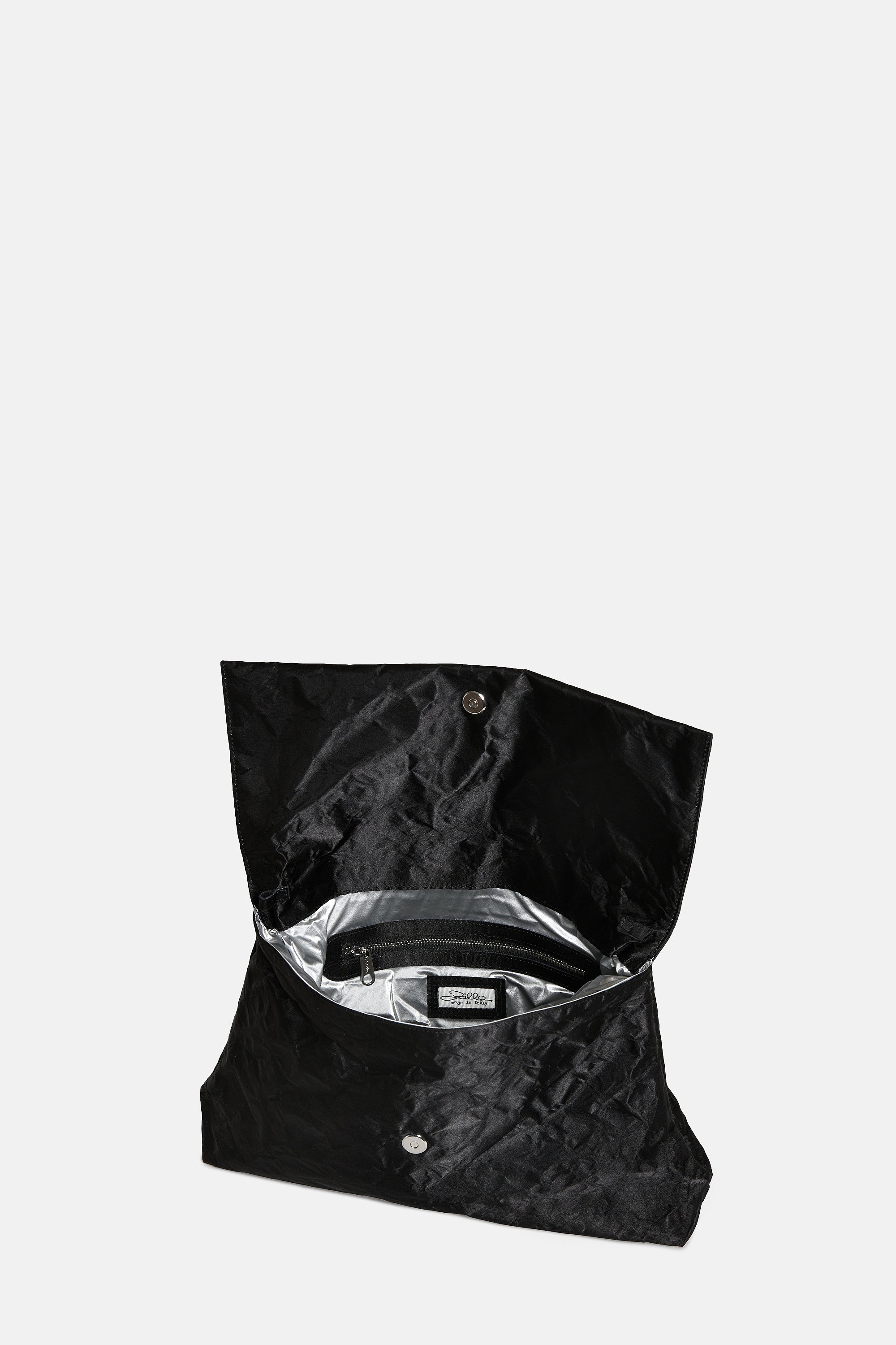 Black Satin Knot Bag