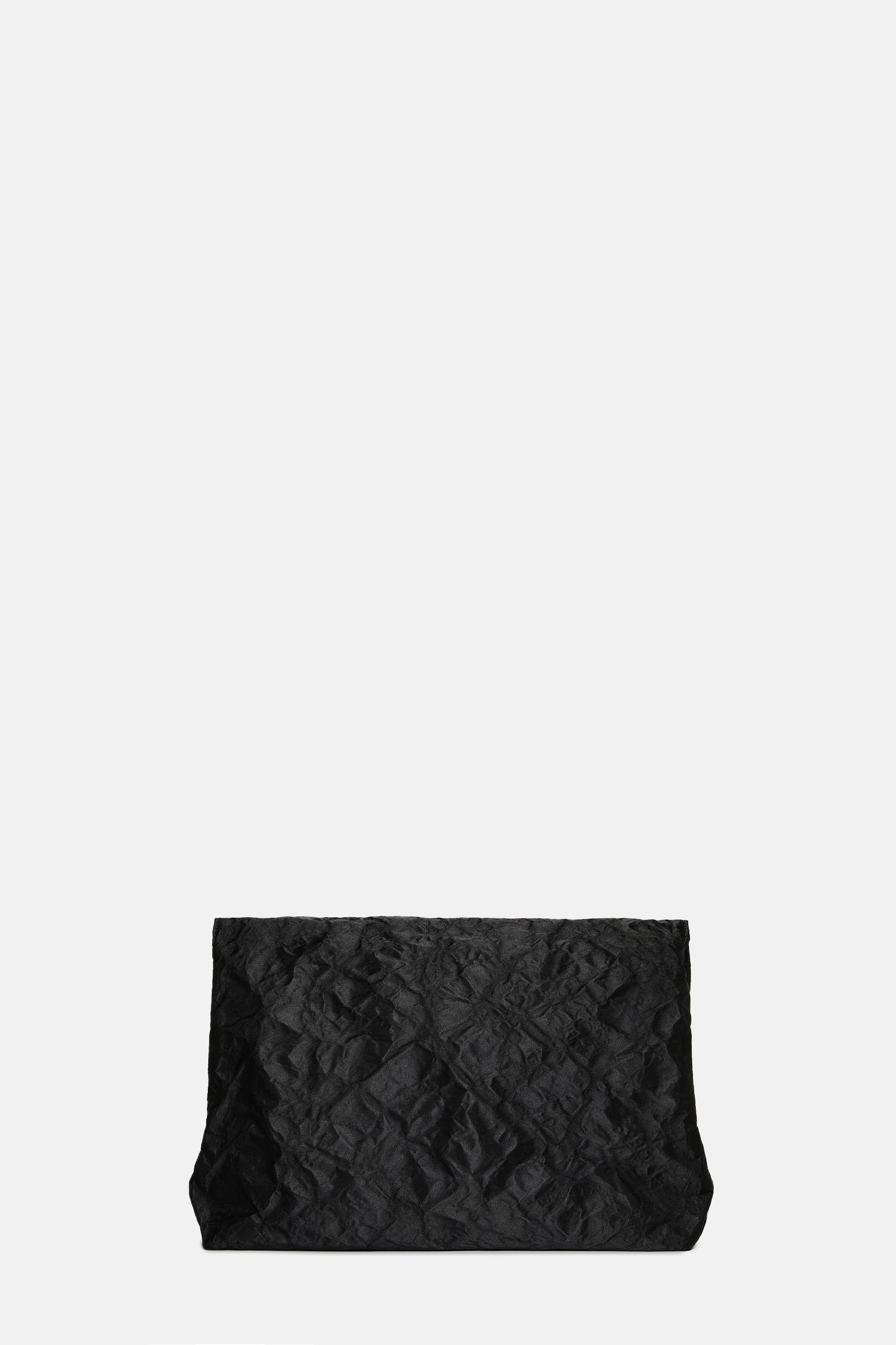 Black Satin Knot Bag