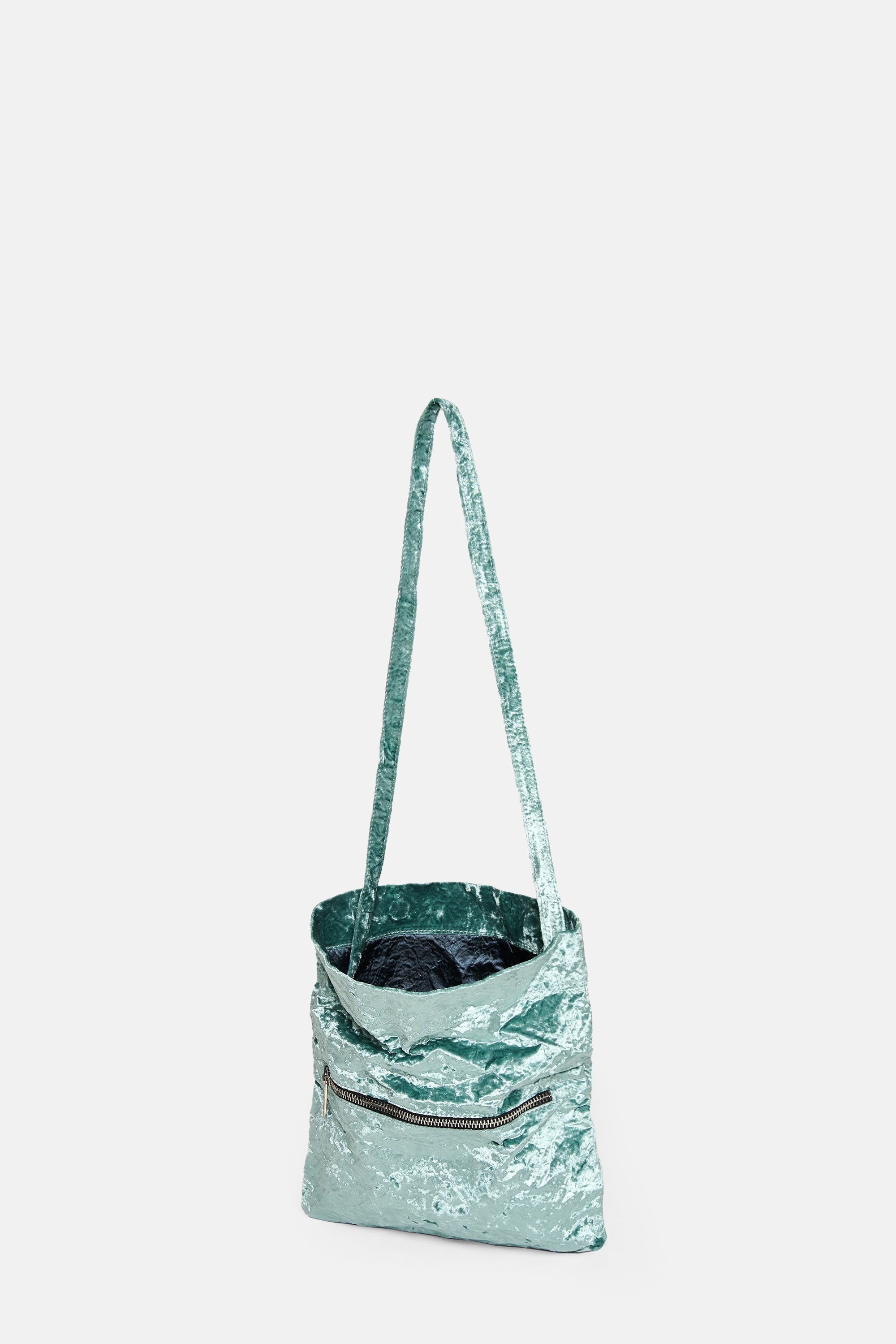 Acqua Velvet Flap Bag