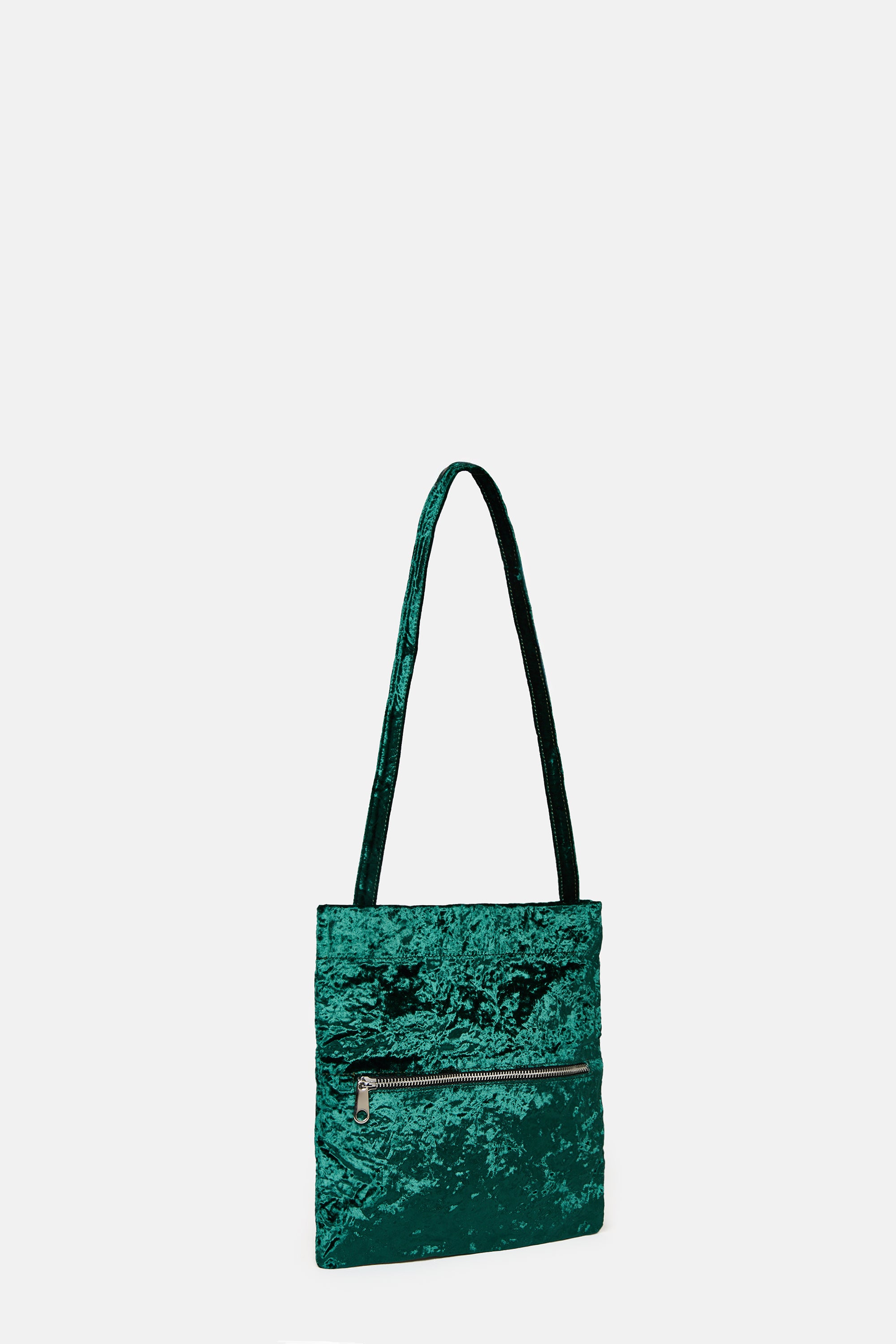 Smeraldo Velvet Flap Bag