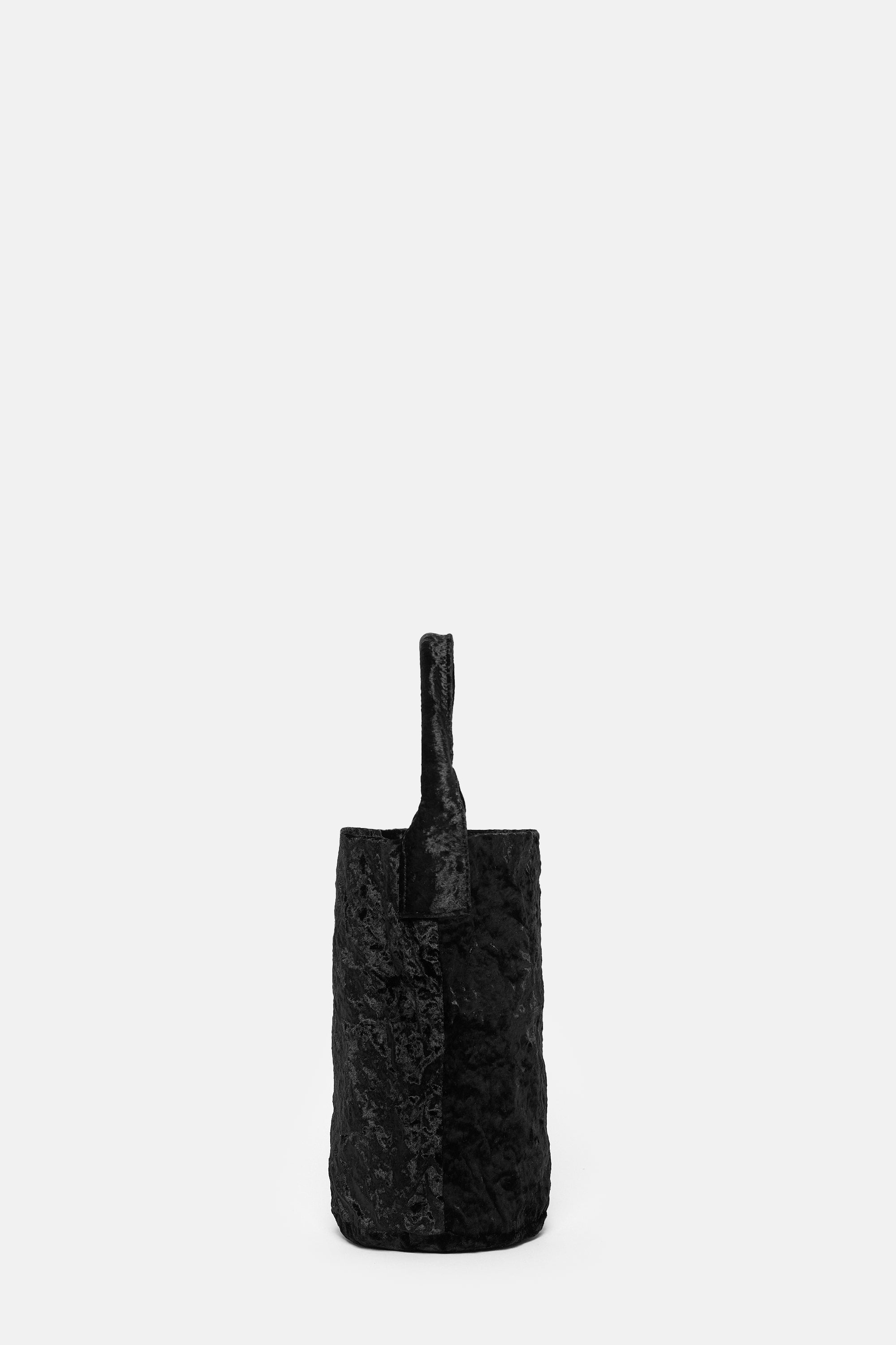 Black Velvet Tube Bag
