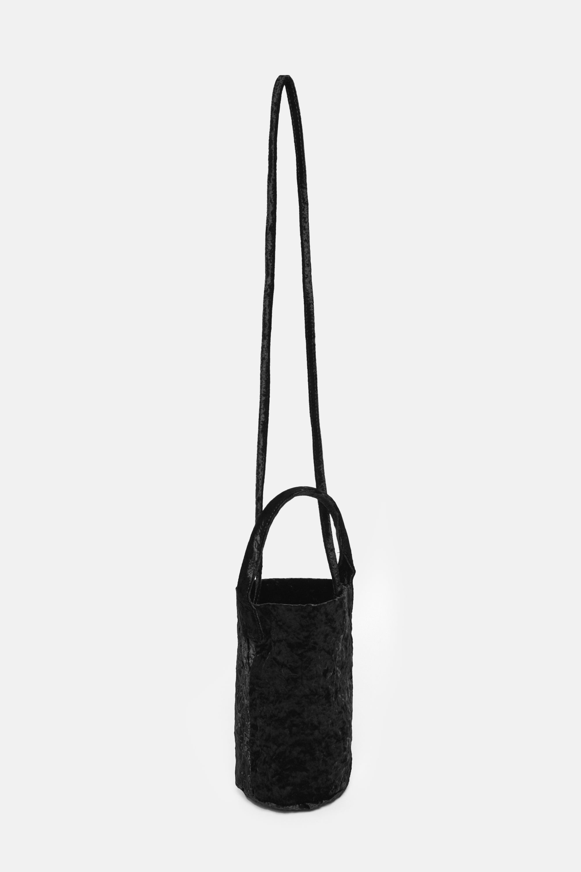 Black Velvet Tube Bag
