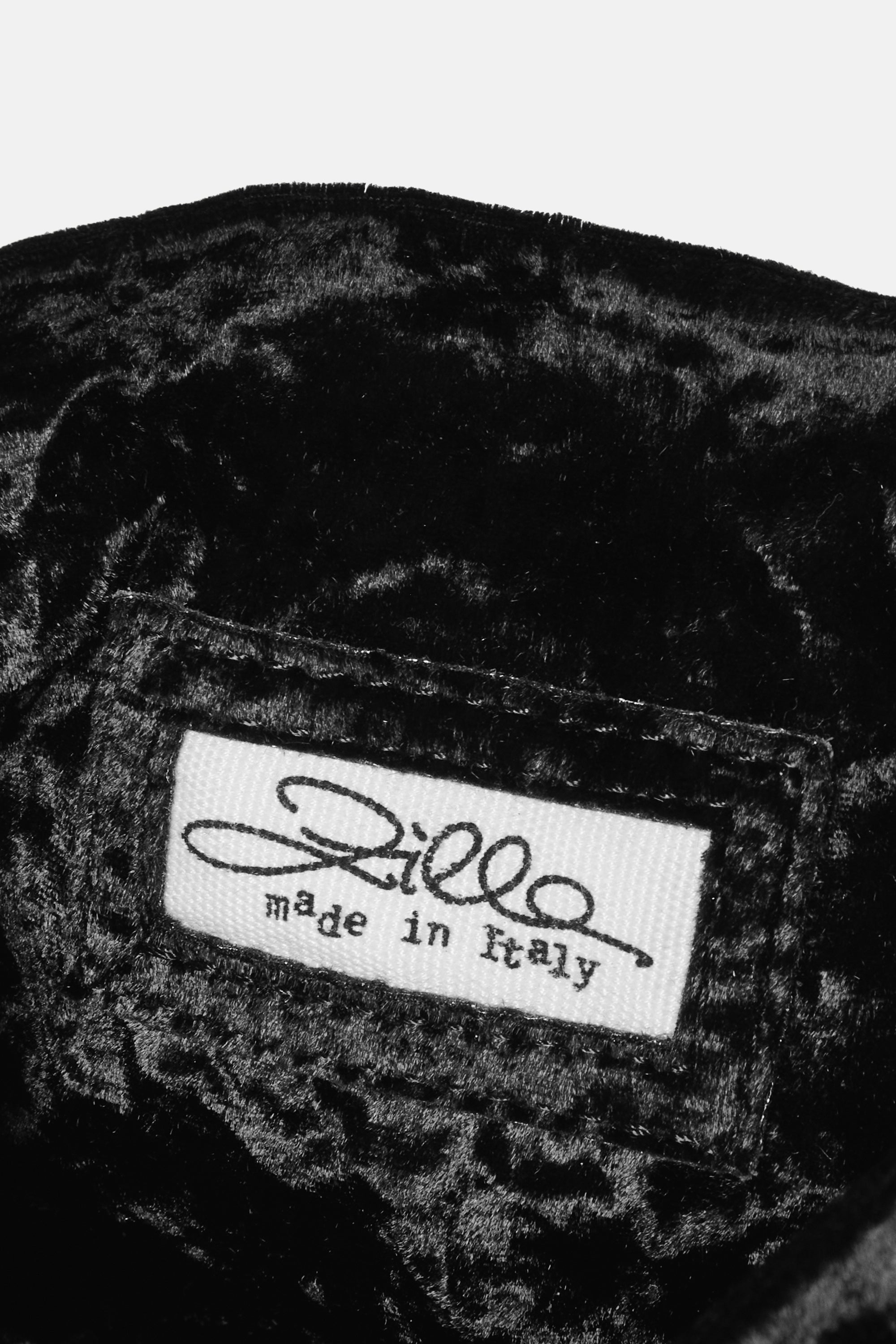 Black Velvet Tube Bag