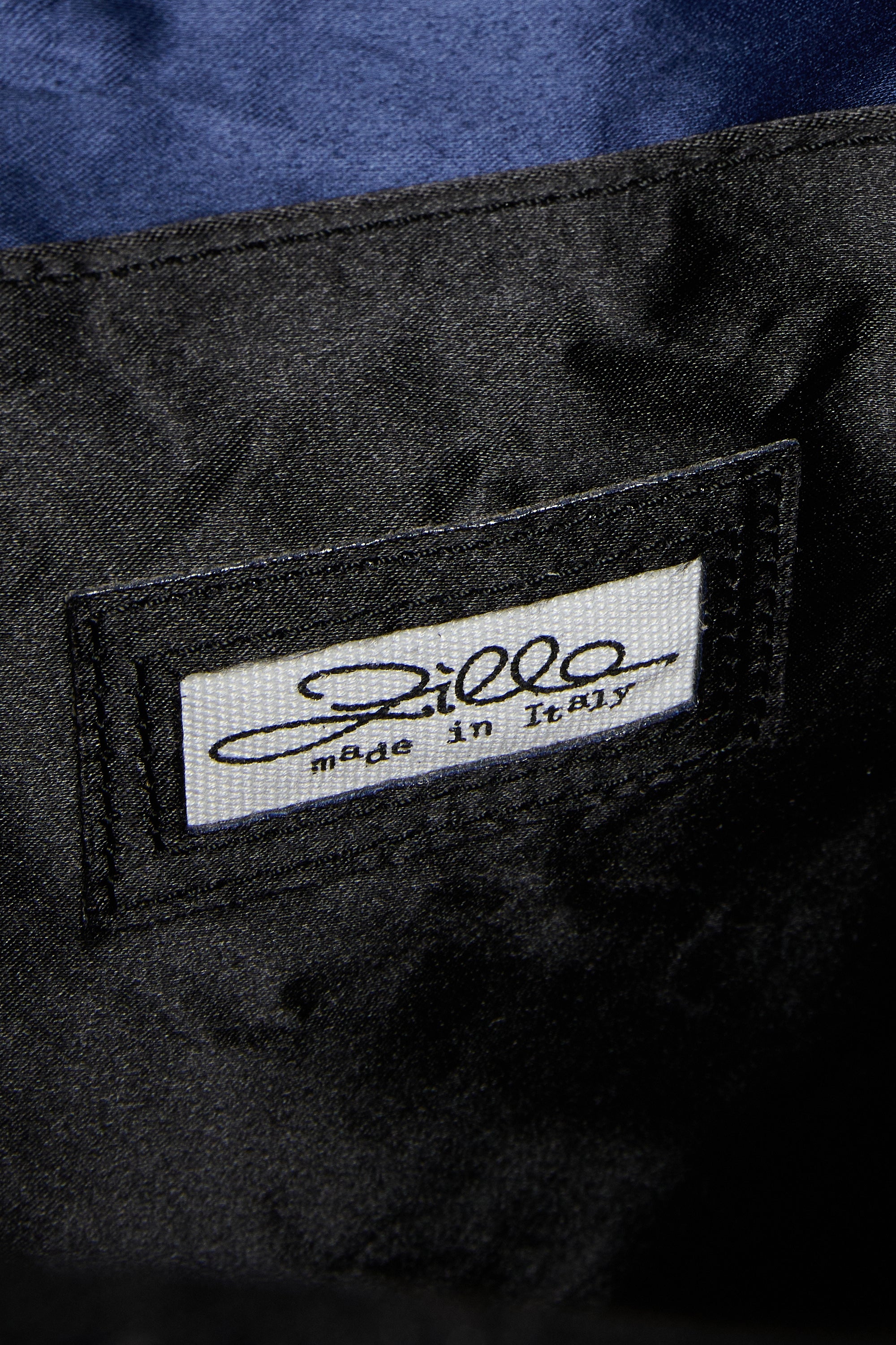 Black Satin Flat Bag