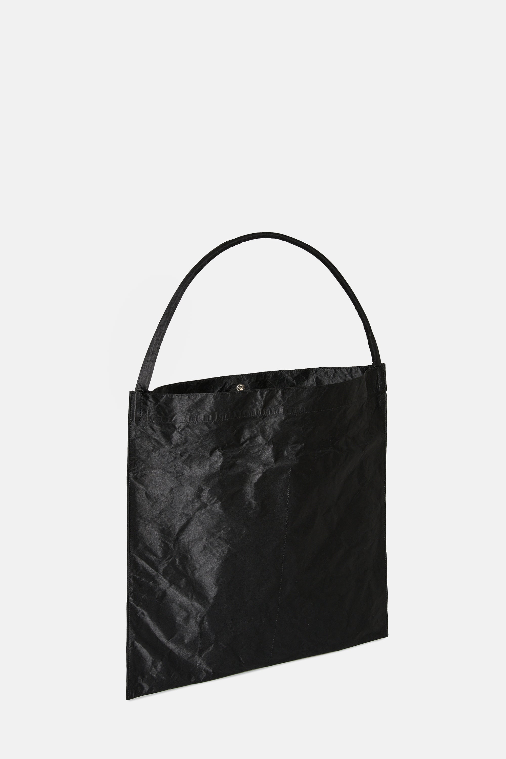Black Satin Flat Bag