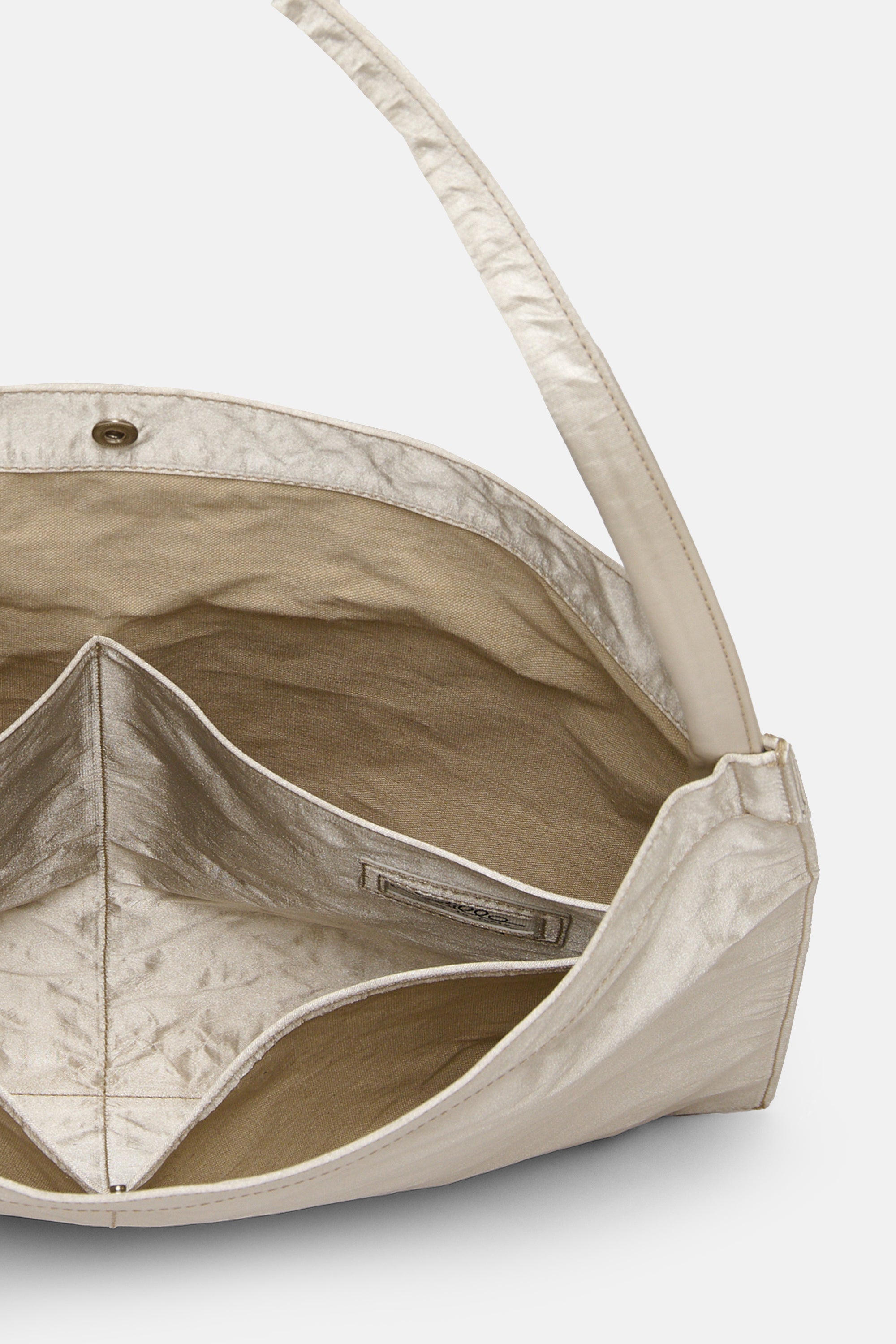 Sand Satin Flat Bag