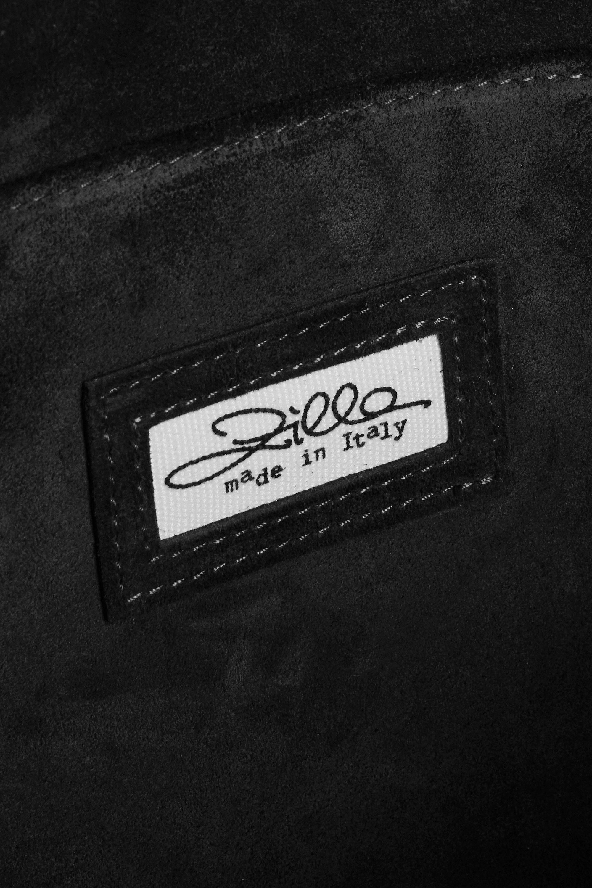 Black Suede Leather Medium City Shopper