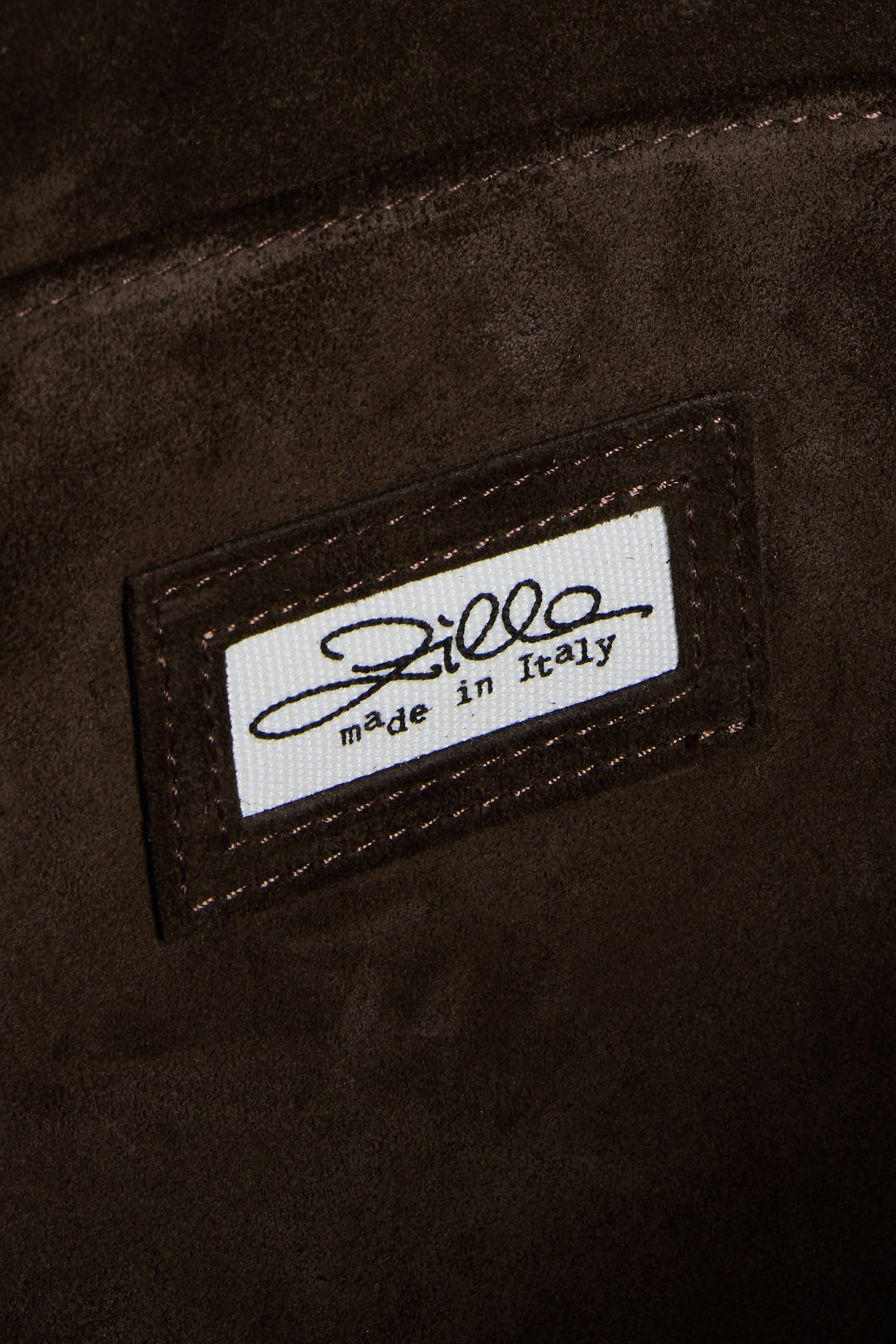 Dark Brown Suede Leather Medium City Shopper