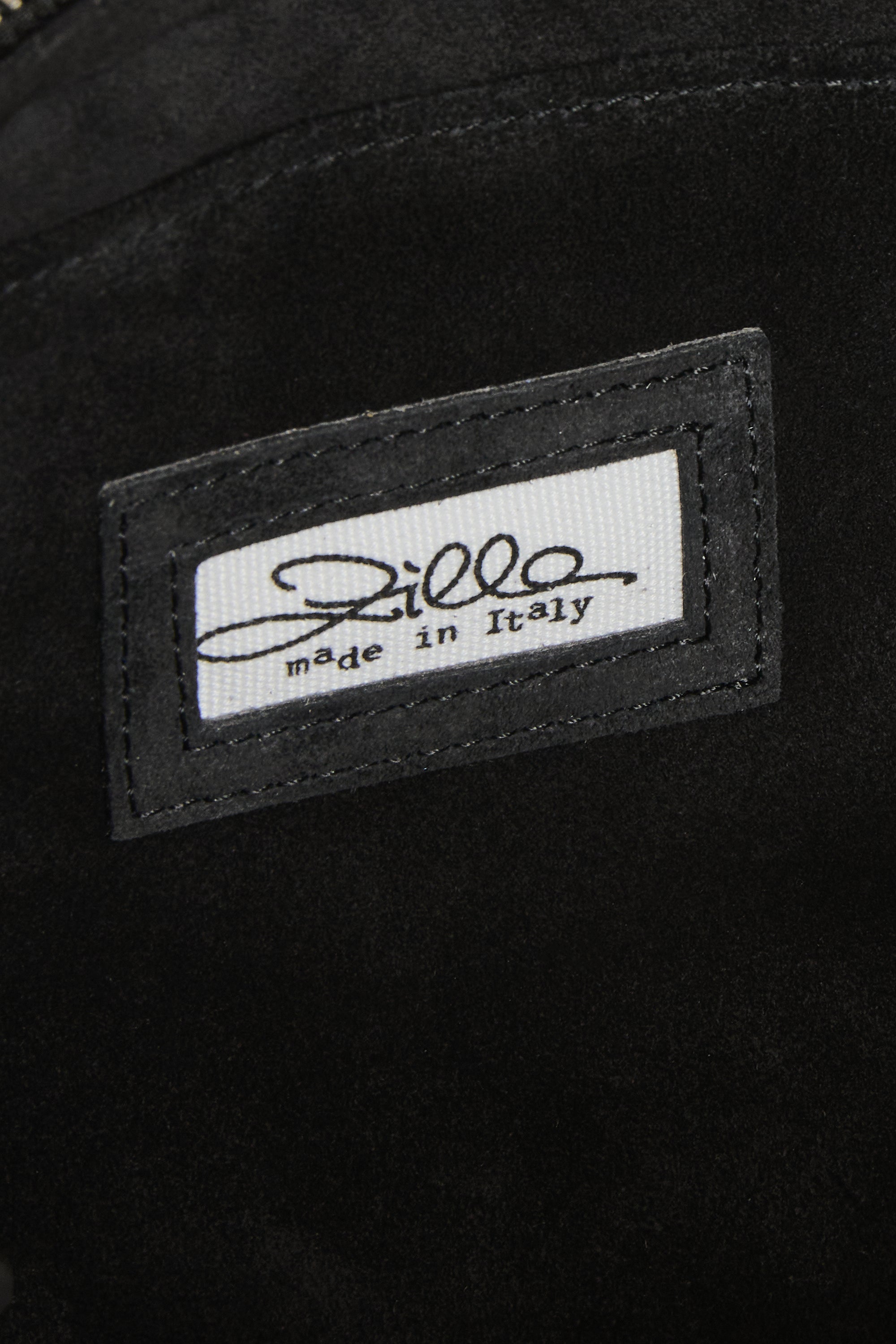 Black Suede Leather Mini City Shopper