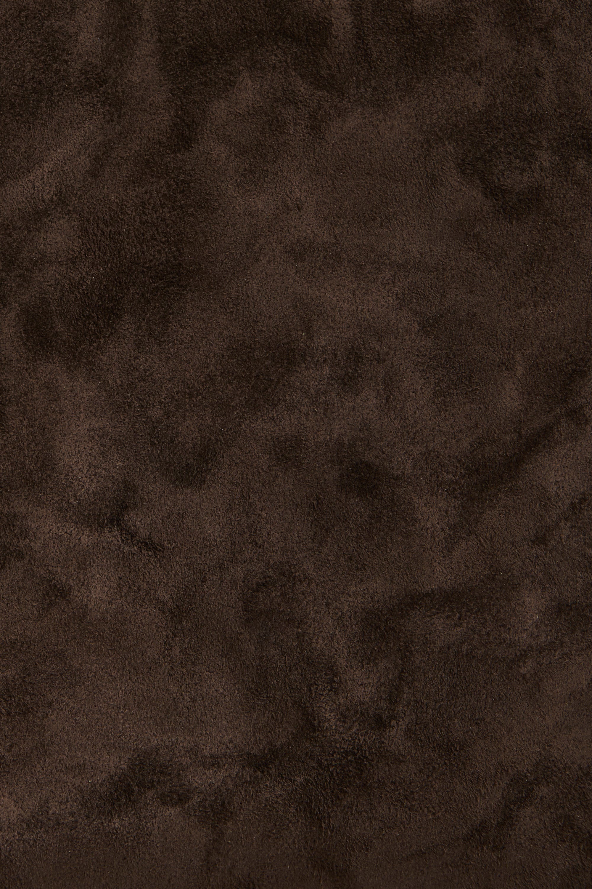 Dark Brown Suede Leather Mini City Shopper