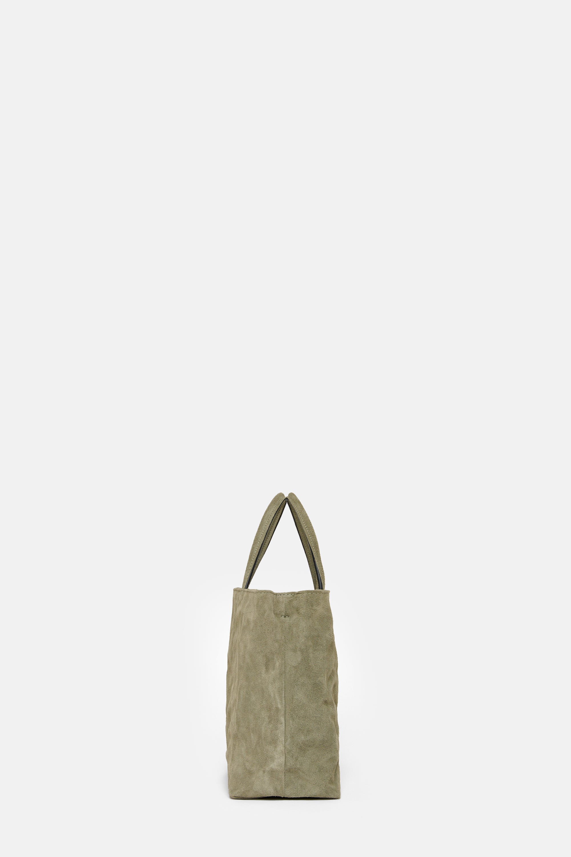 Moss Suede Leather Mini City Shopper