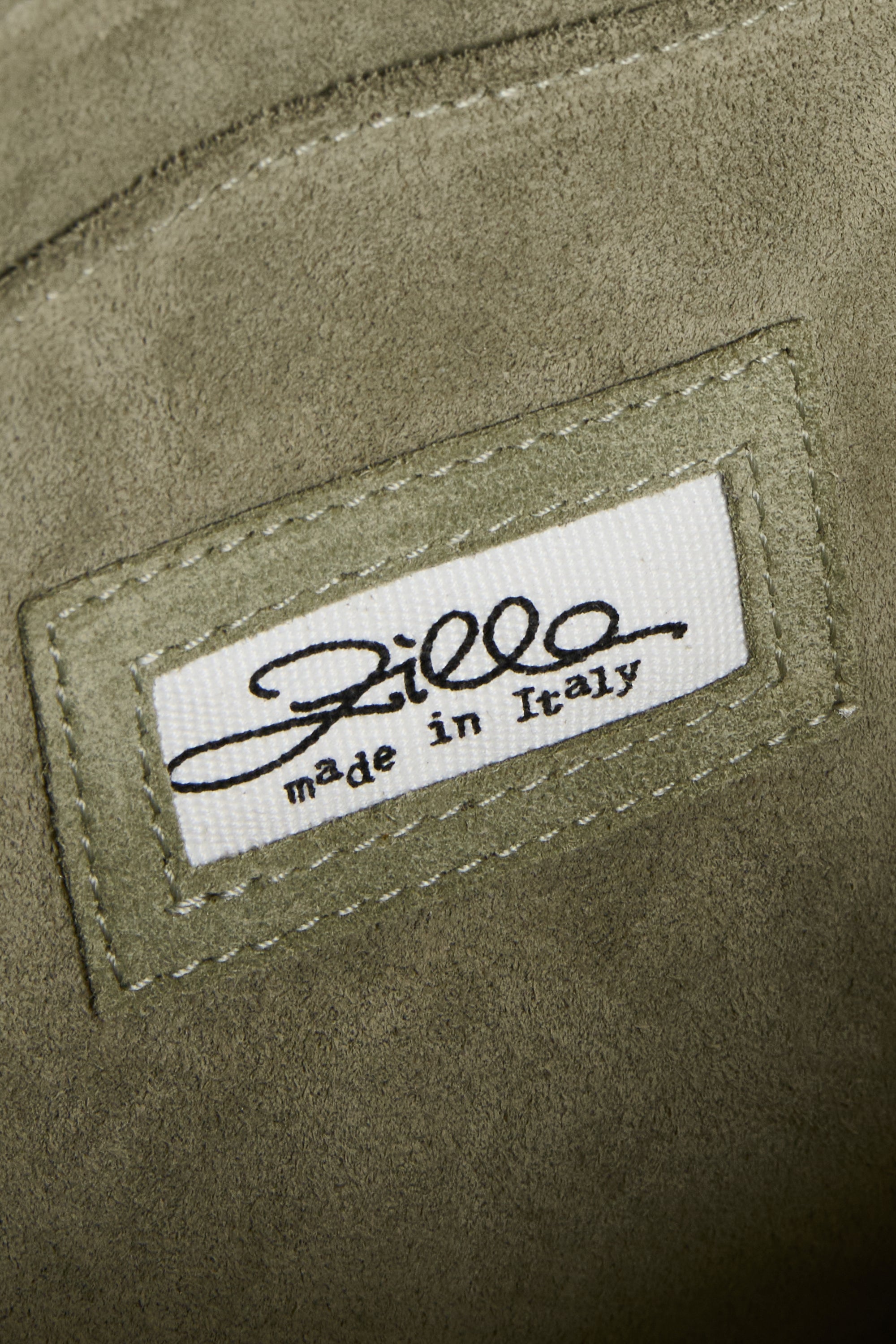 Moss Suede Leather Mini City Shopper