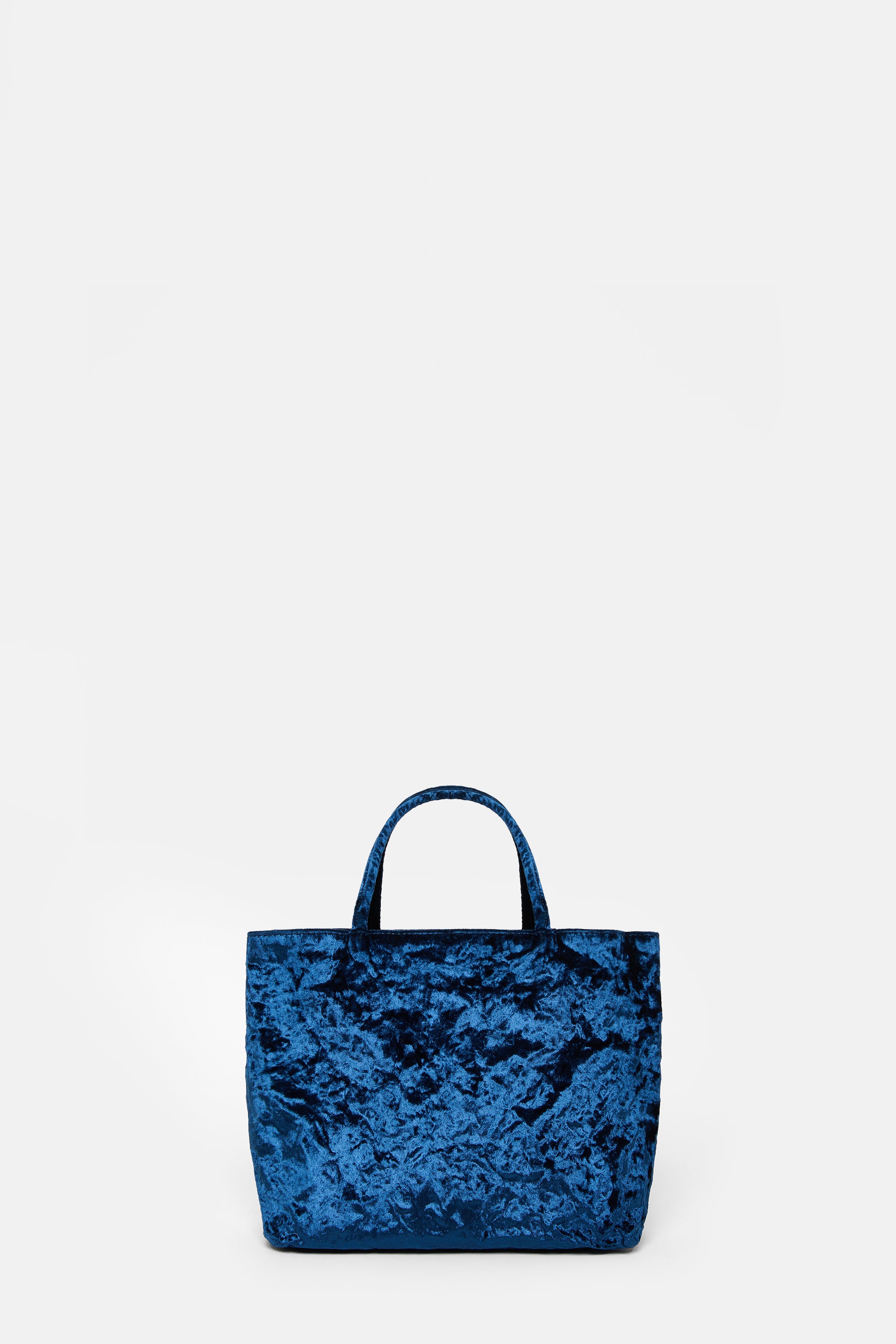 Dark Blue Velvet Mini City Shopper