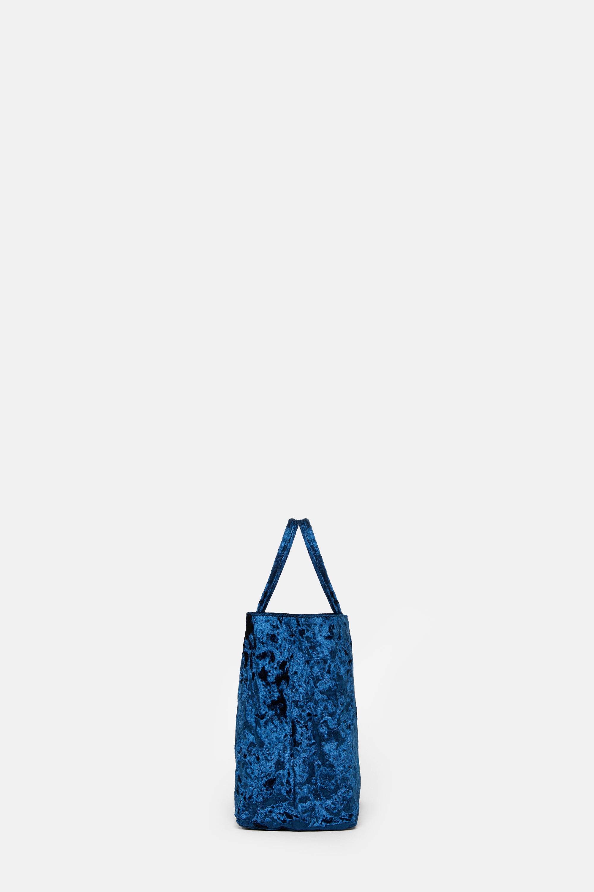 Dark Blue Velvet Mini City Shopper