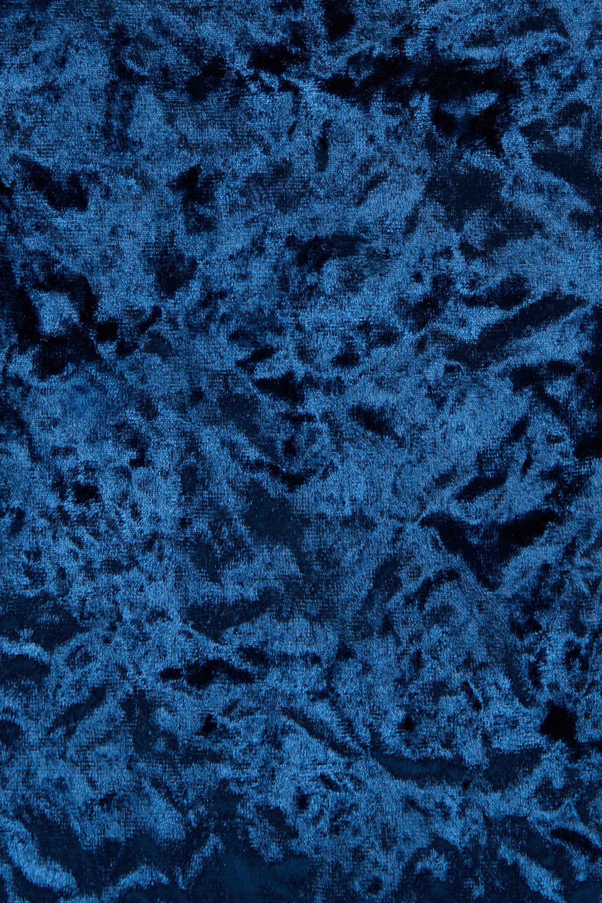 Dark Blue Velvet Mini City Shopper