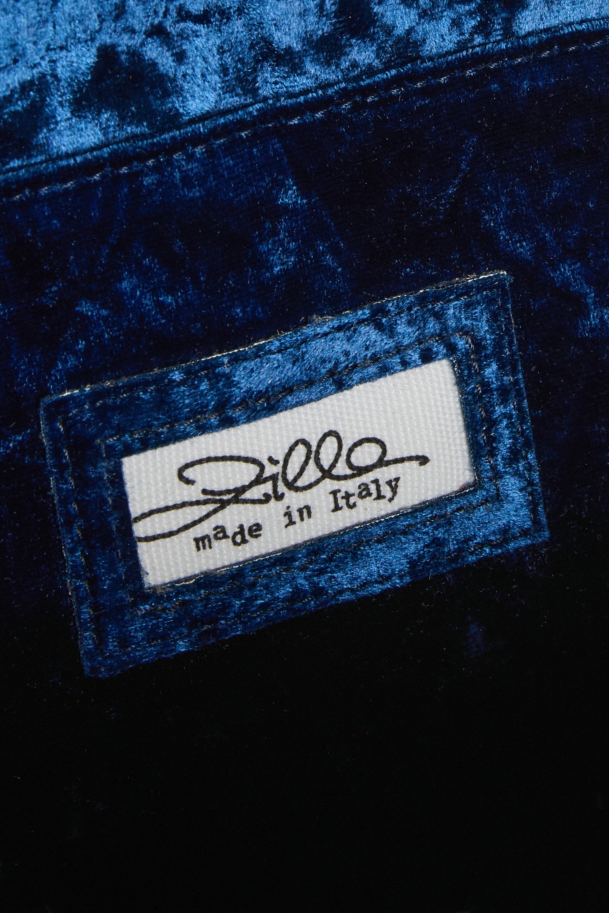 Dark Blue Velvet Mini City Shopper