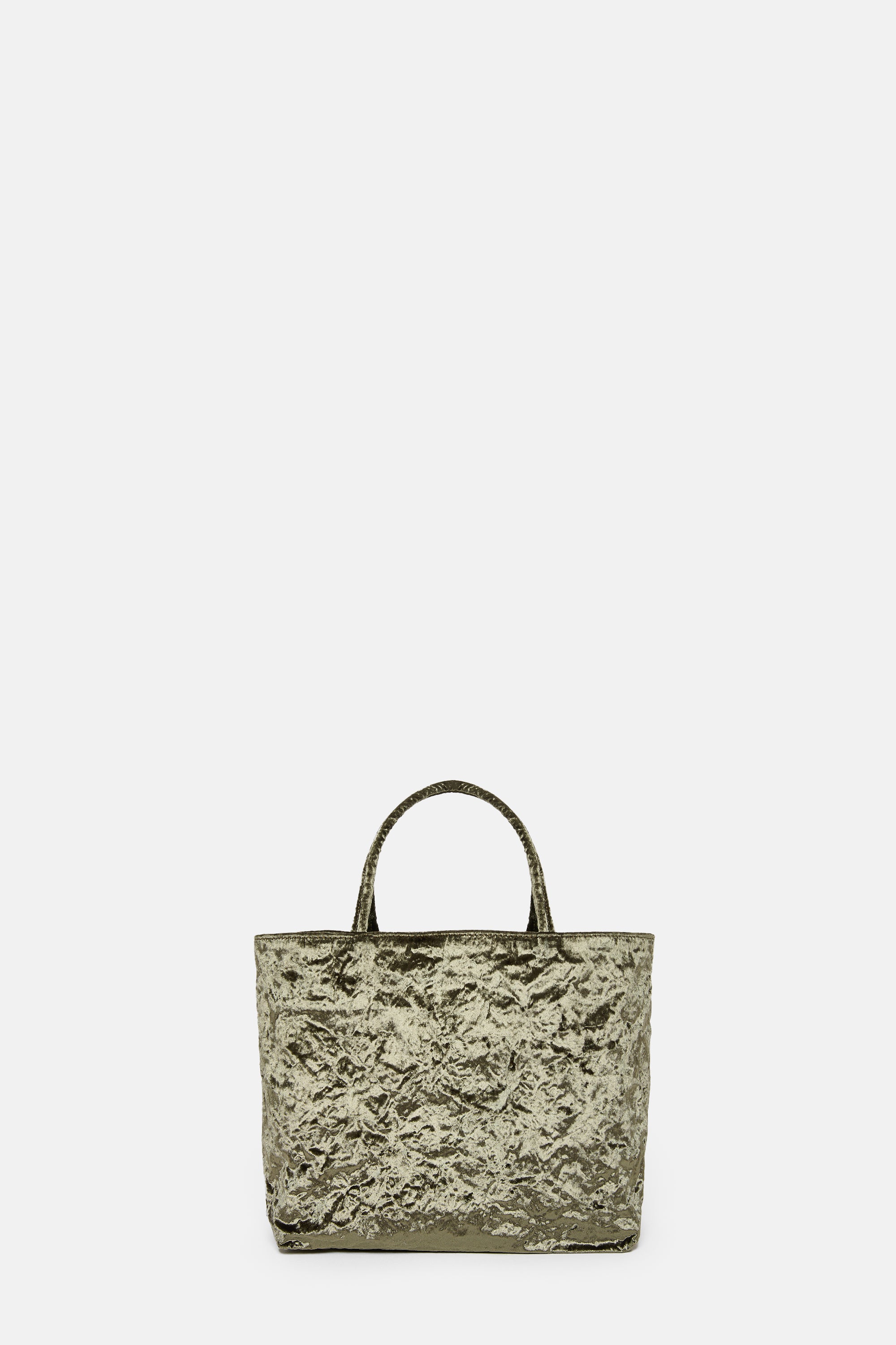 Khaki Velvet Mini City Shopper