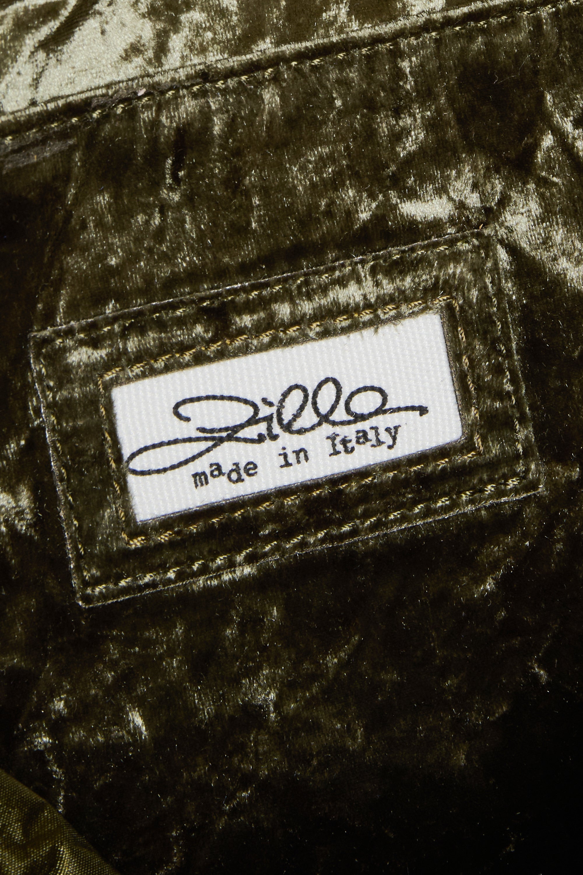 Khaki Velvet Mini City Shopper