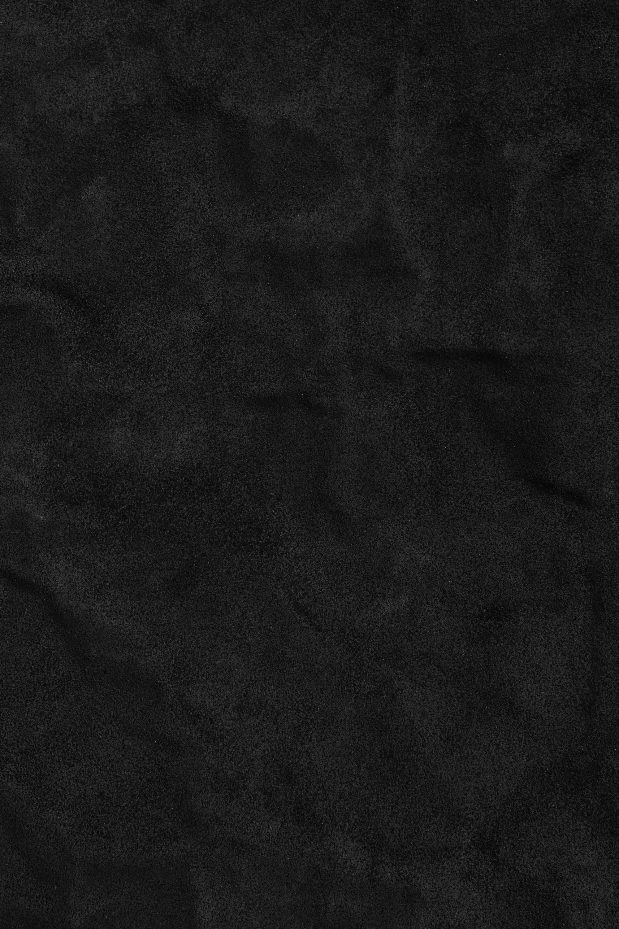 Black Suede Leather Maxi Basket