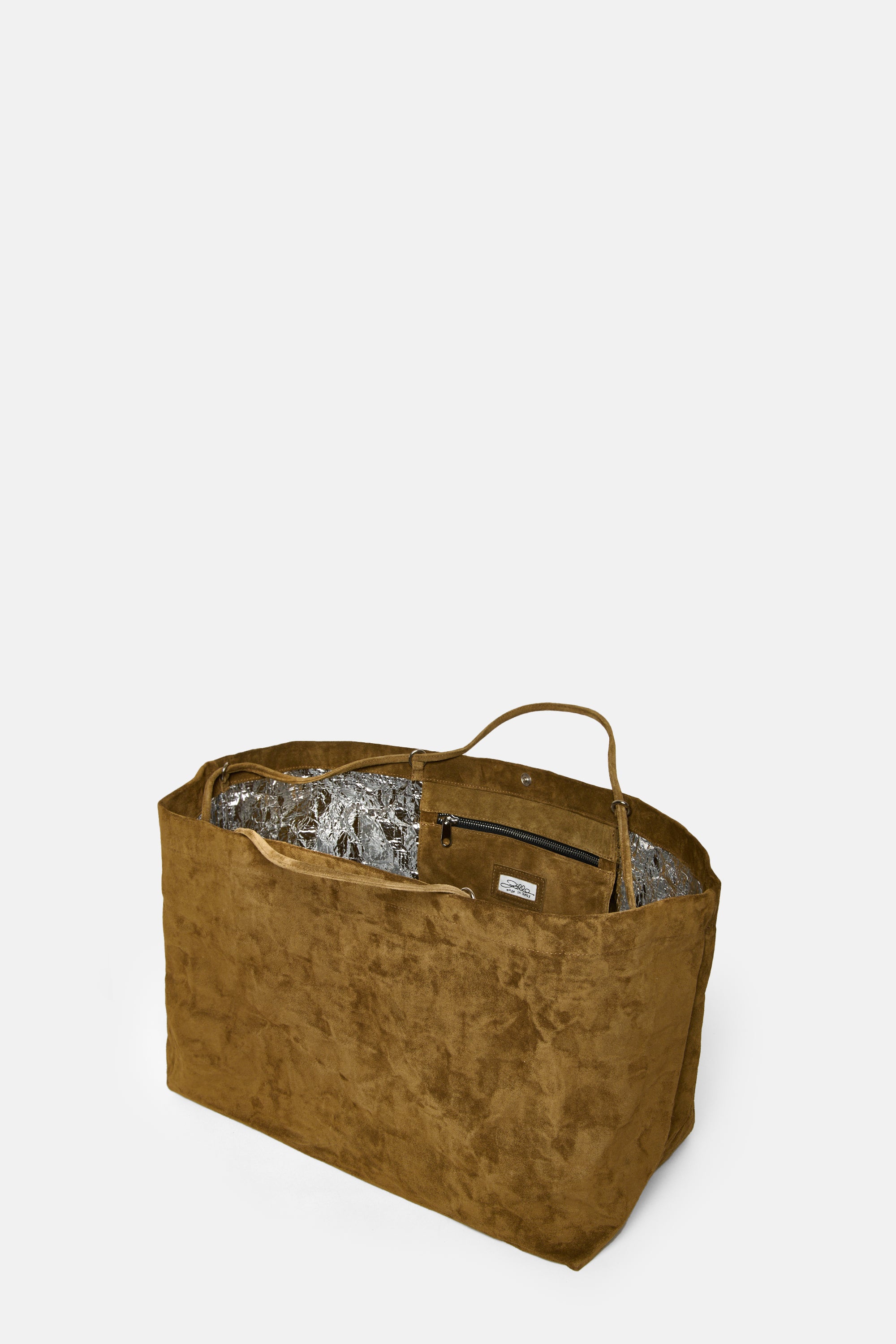 Avana Suede Leather Maxi Basket