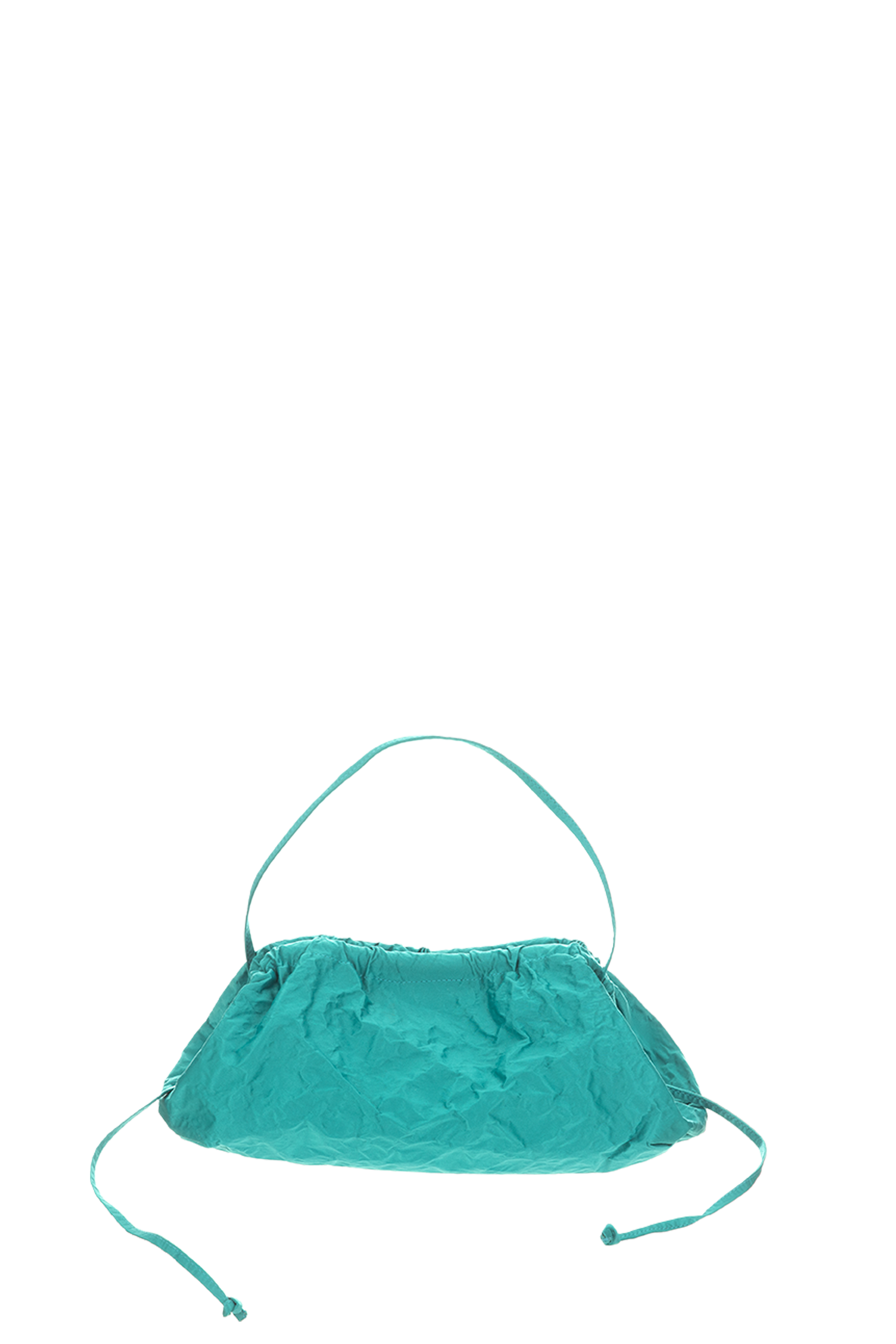 Turqoise Satin Clutch Bag