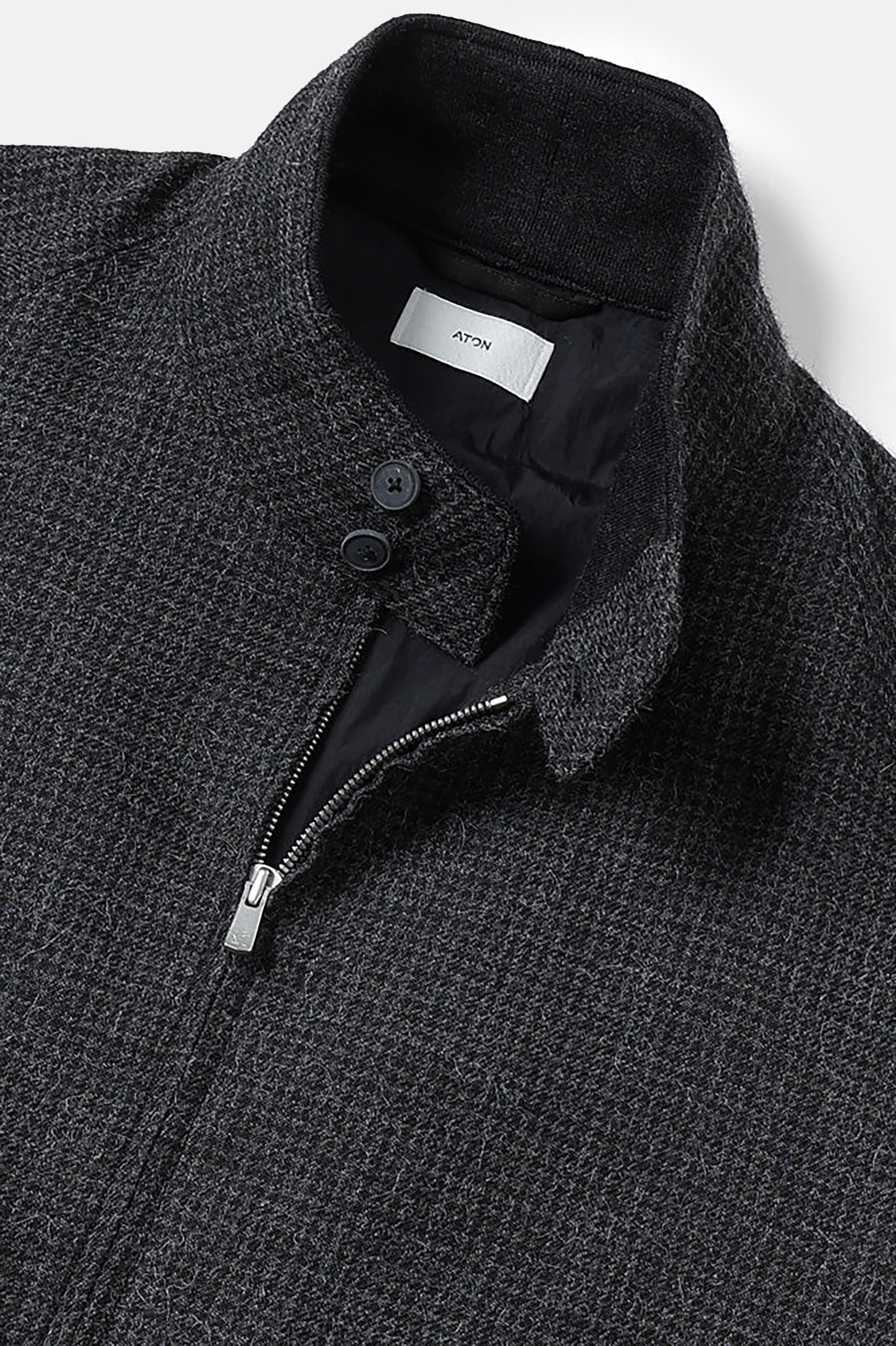 Charcoal Alpaca Cpo Jacket