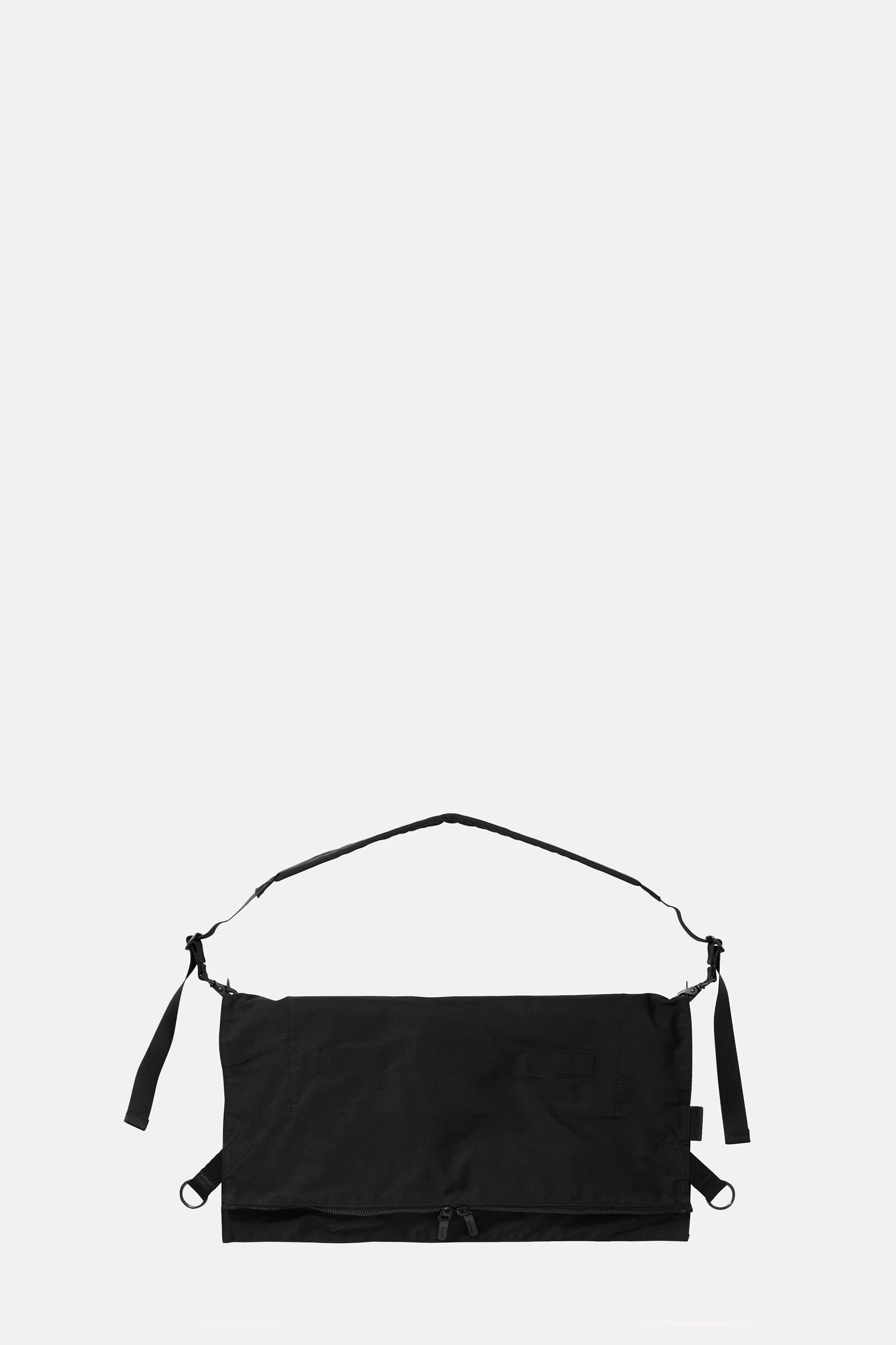 Black Gabardine Flat Shoulder S