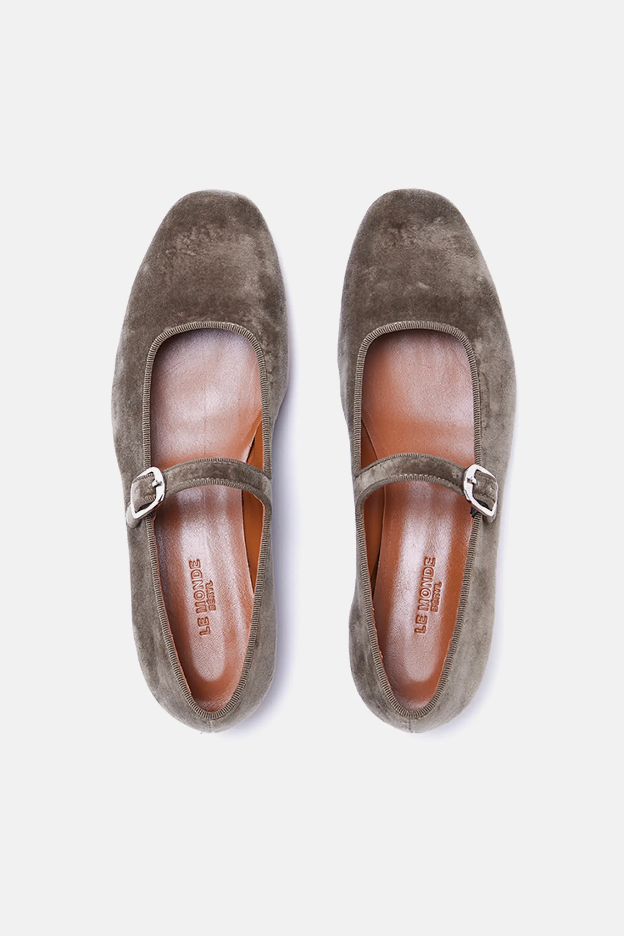 Velvet Grey Mary Jane