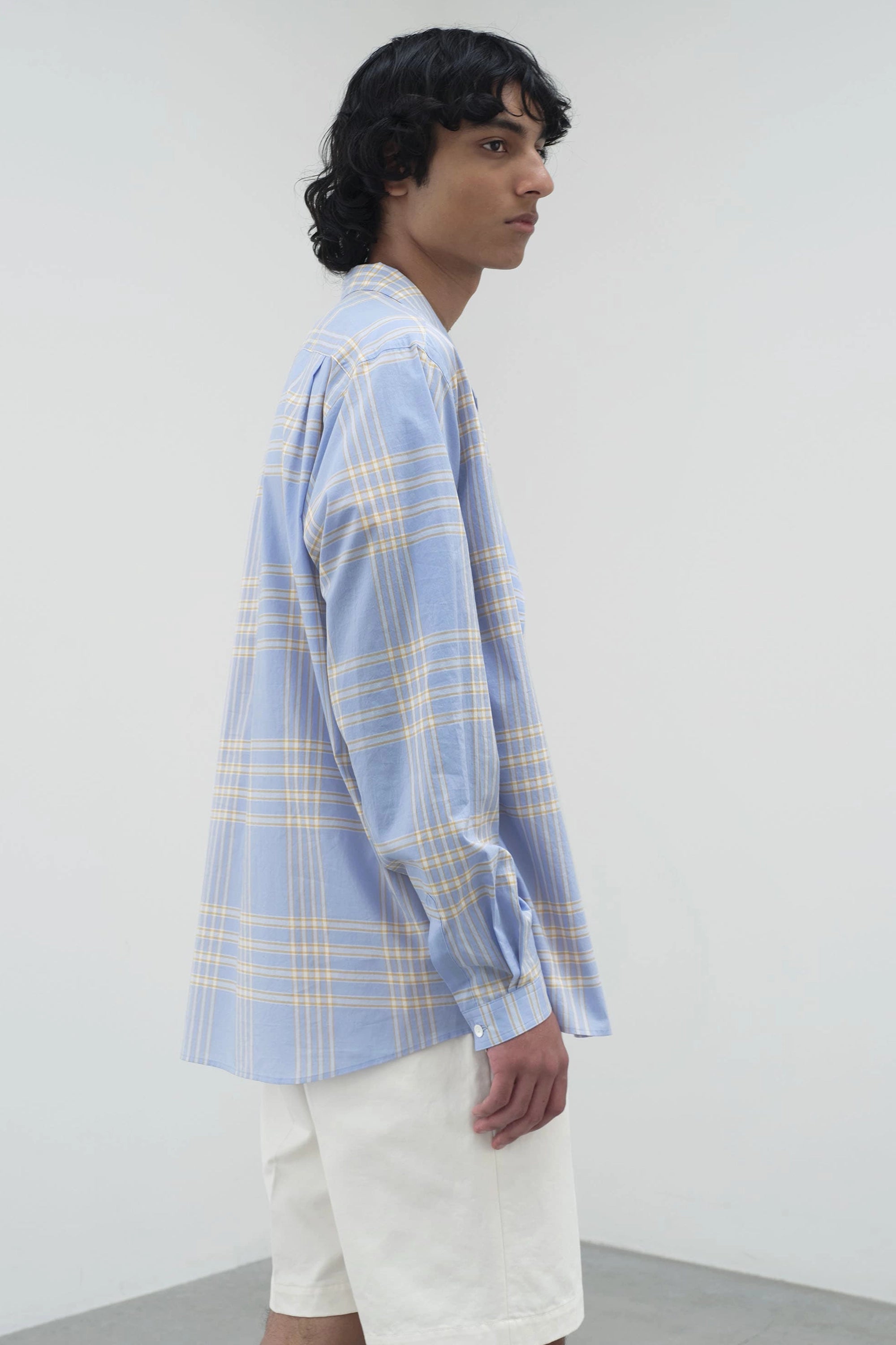 Washed Finx Typewriter Check P/O Shirt