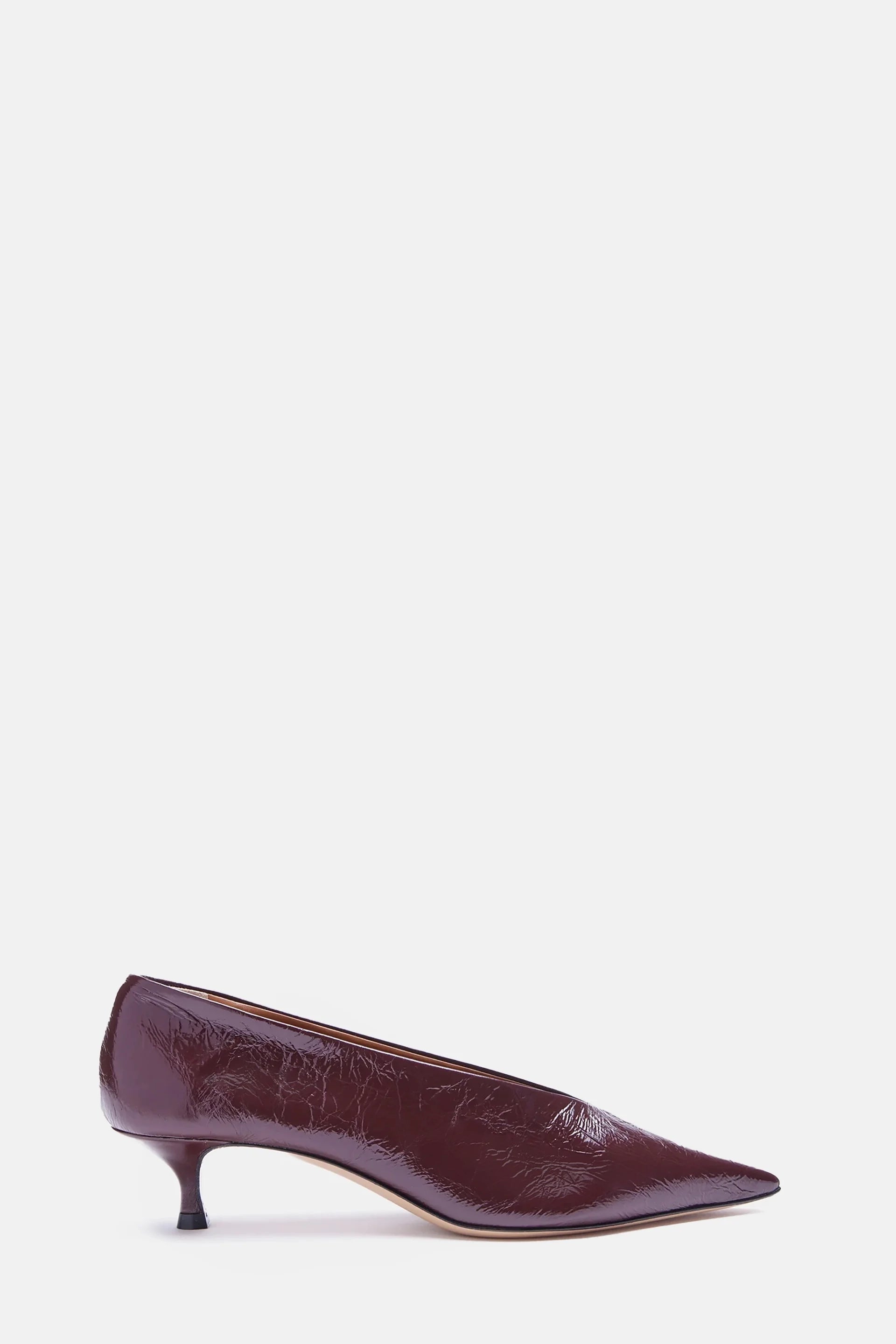 Aubergine Babouche Kitten Heel