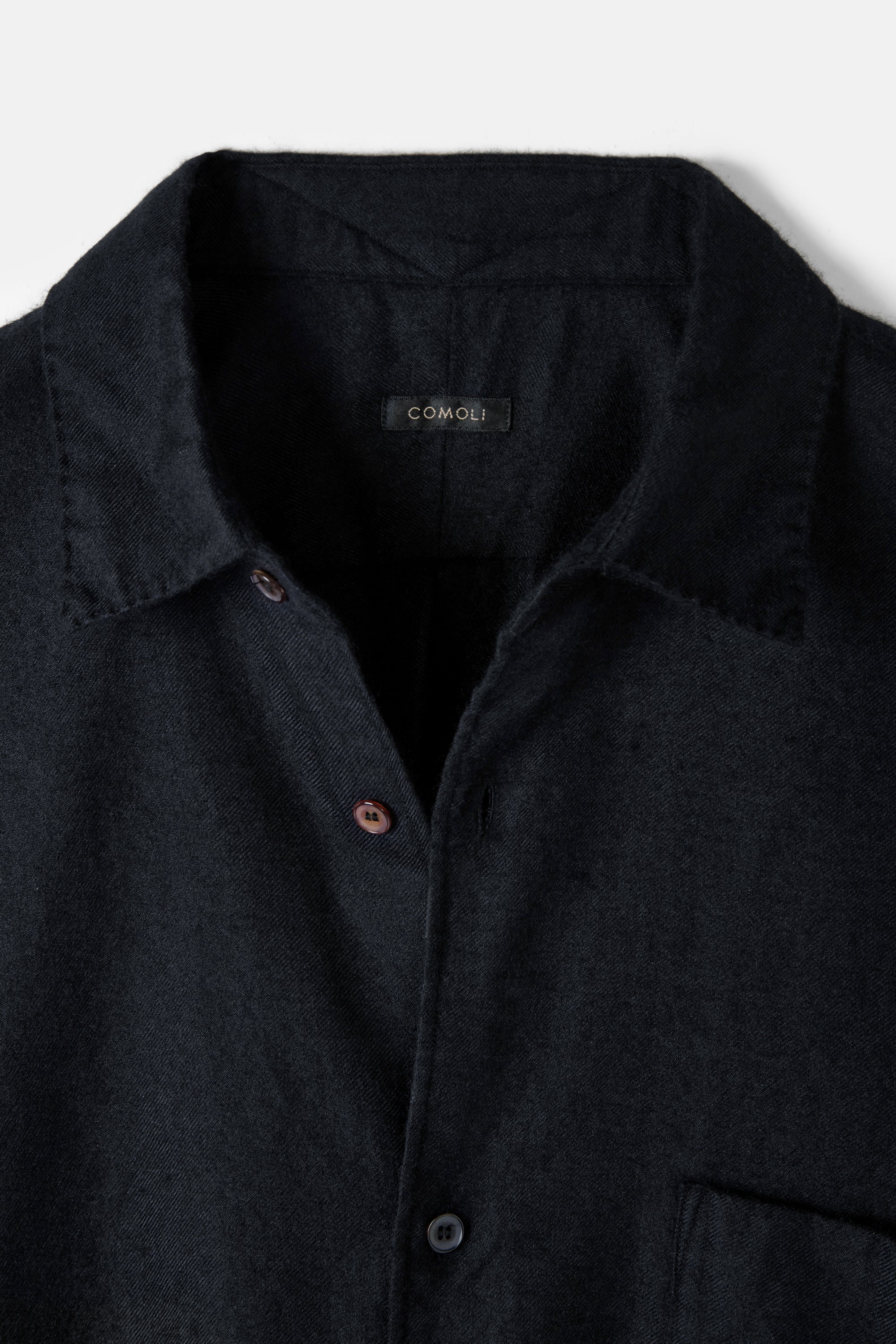 Navy Cashmere Silk  Shirt