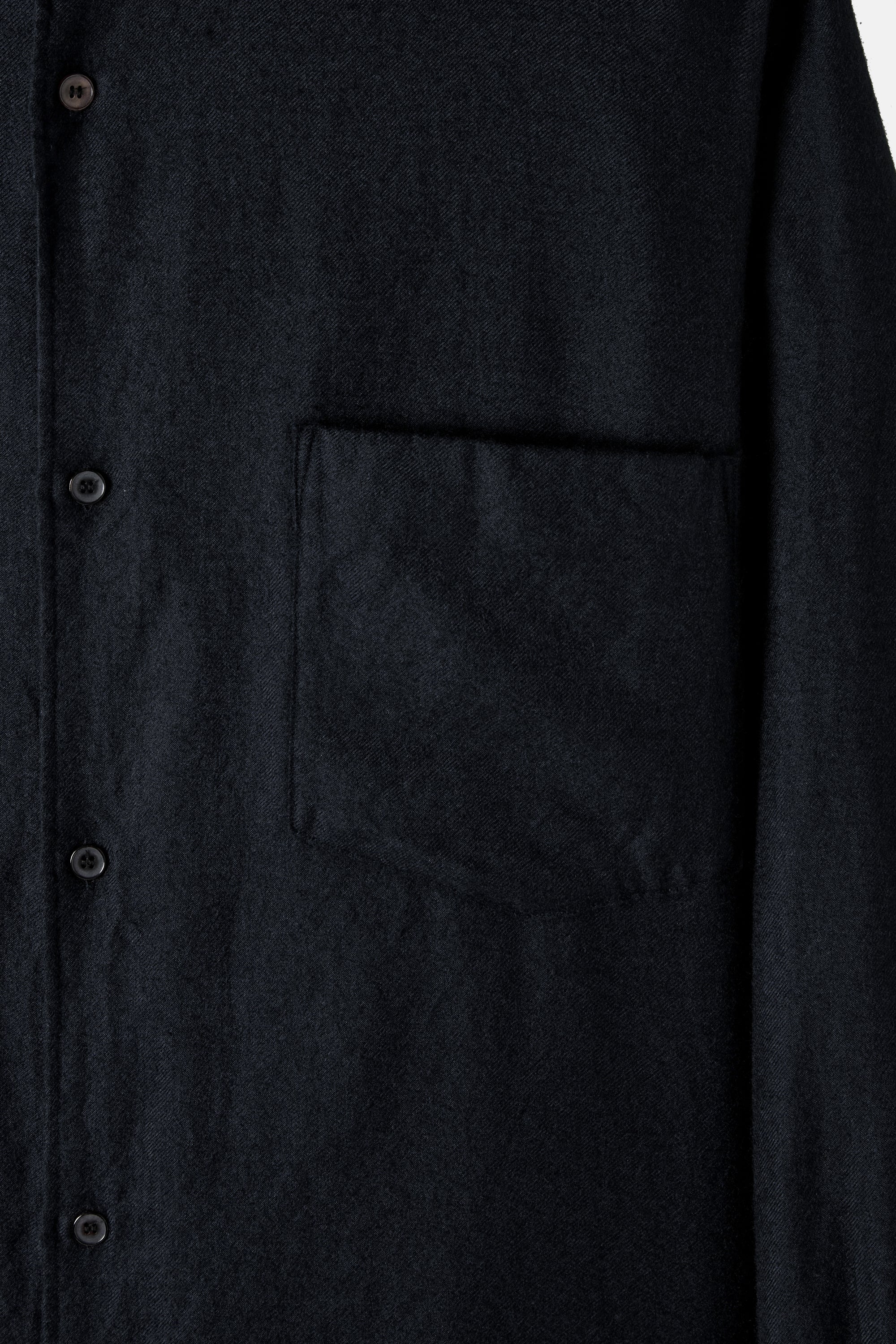 Navy Cashmere Silk  Shirt