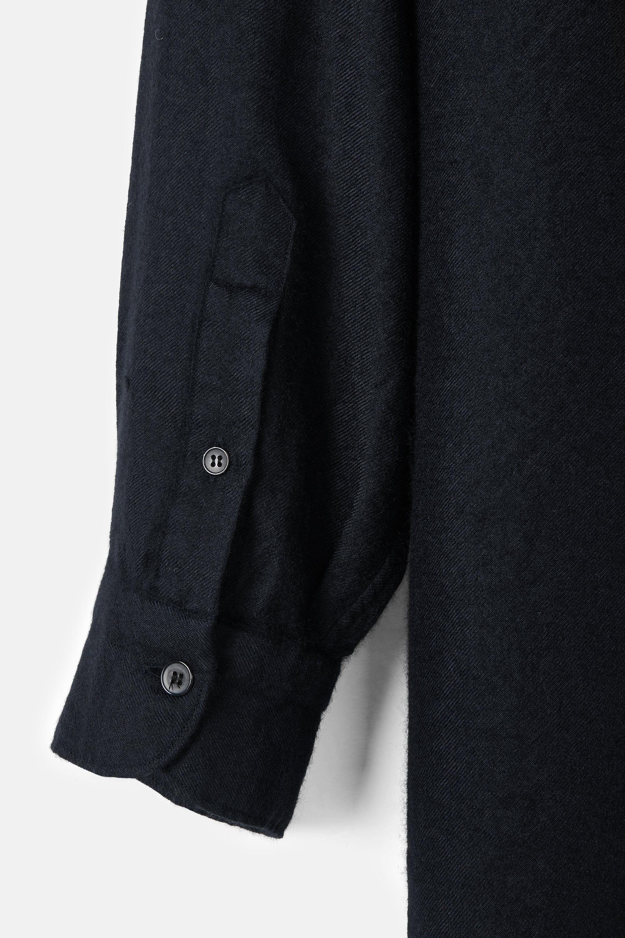Navy Cashmere Silk  Shirt