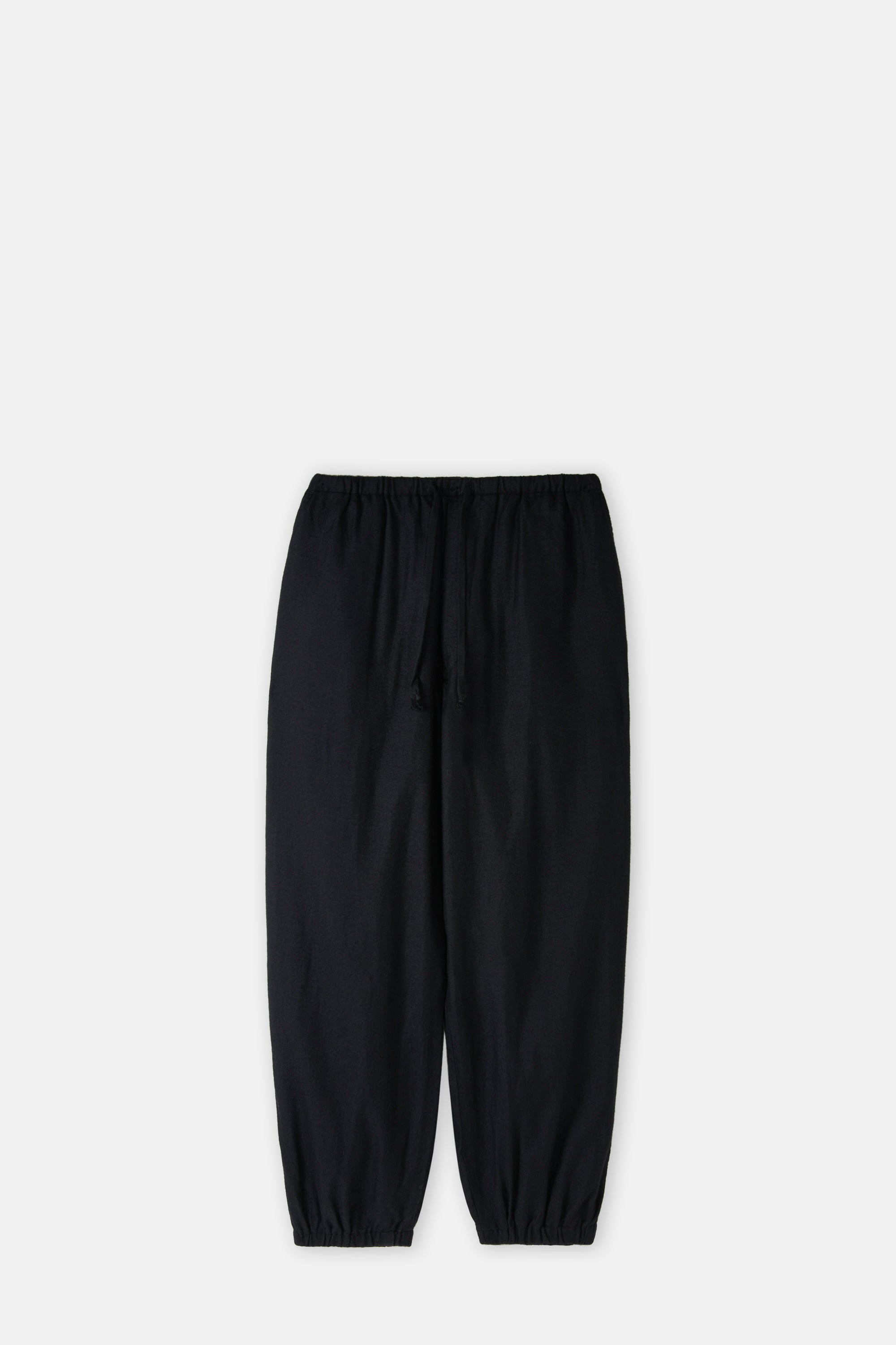 Navy Cashmere Silk Drawstring Pants