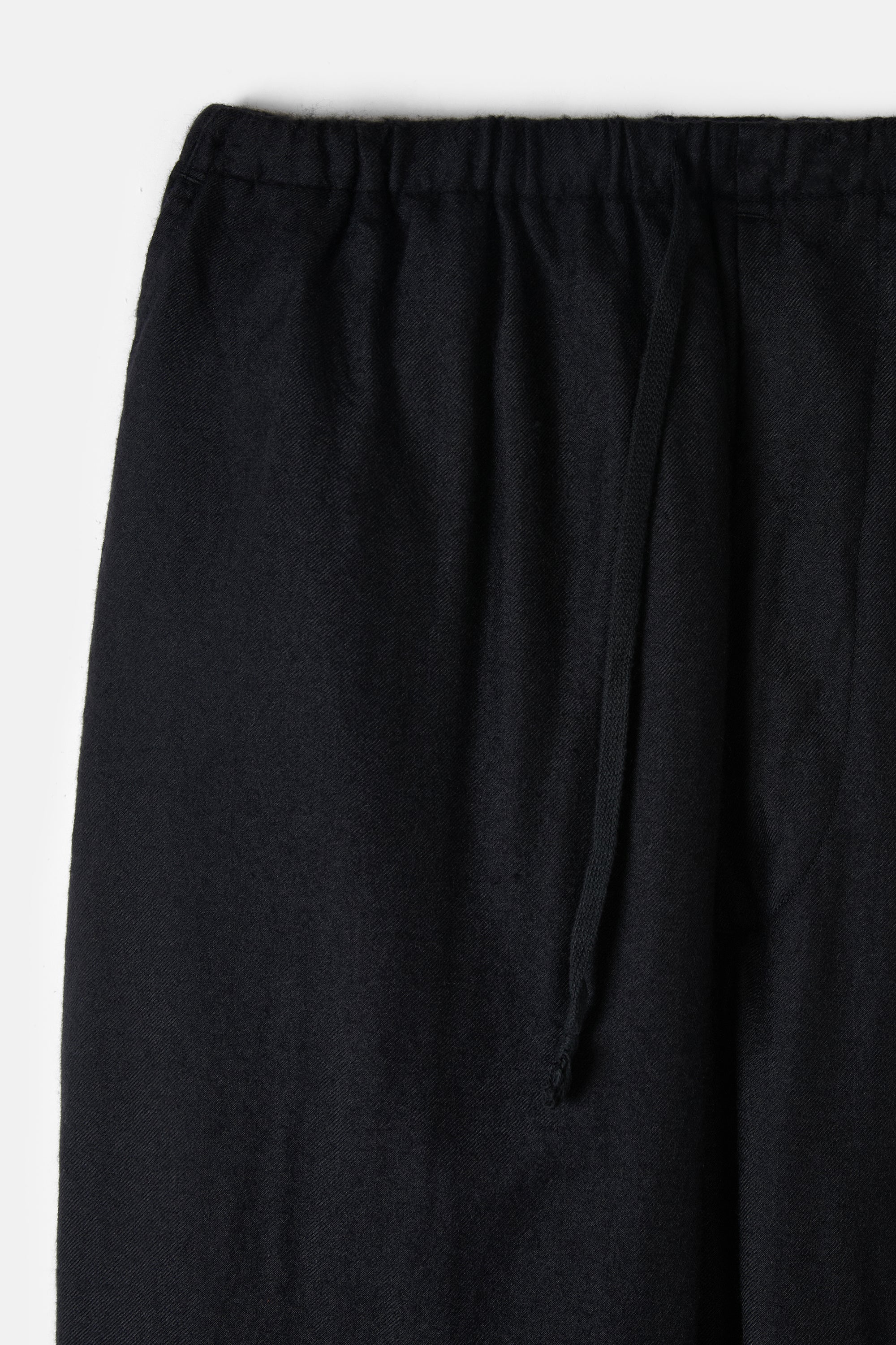 Navy Cashmere Silk Drawstring Pants