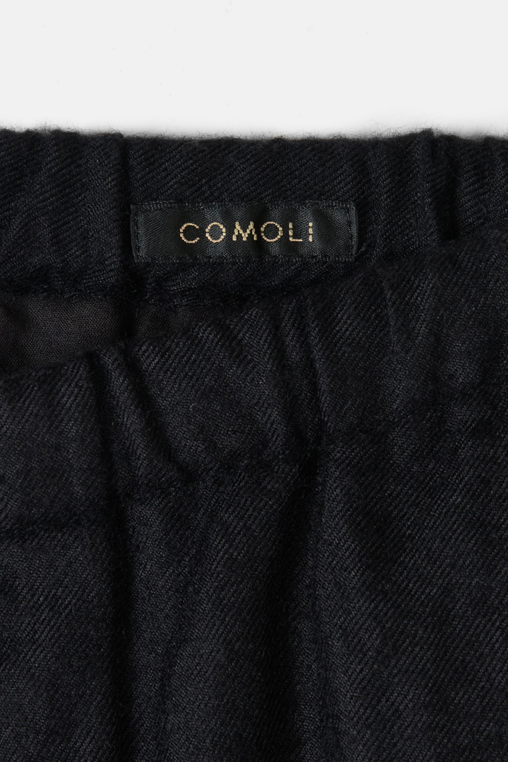 Navy Cashmere Silk Drawstring Pants