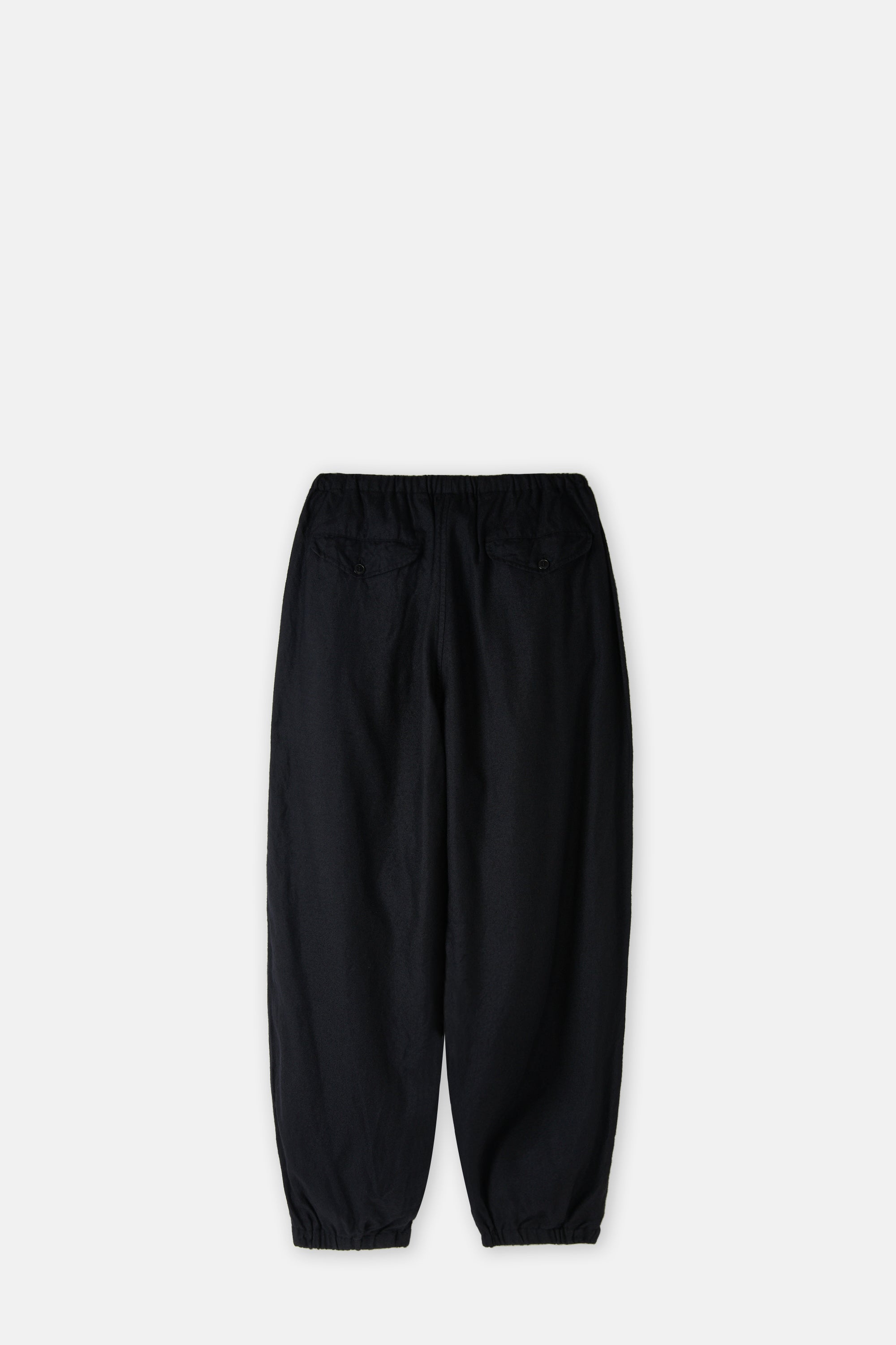 Navy Cashmere Silk Drawstring Pants