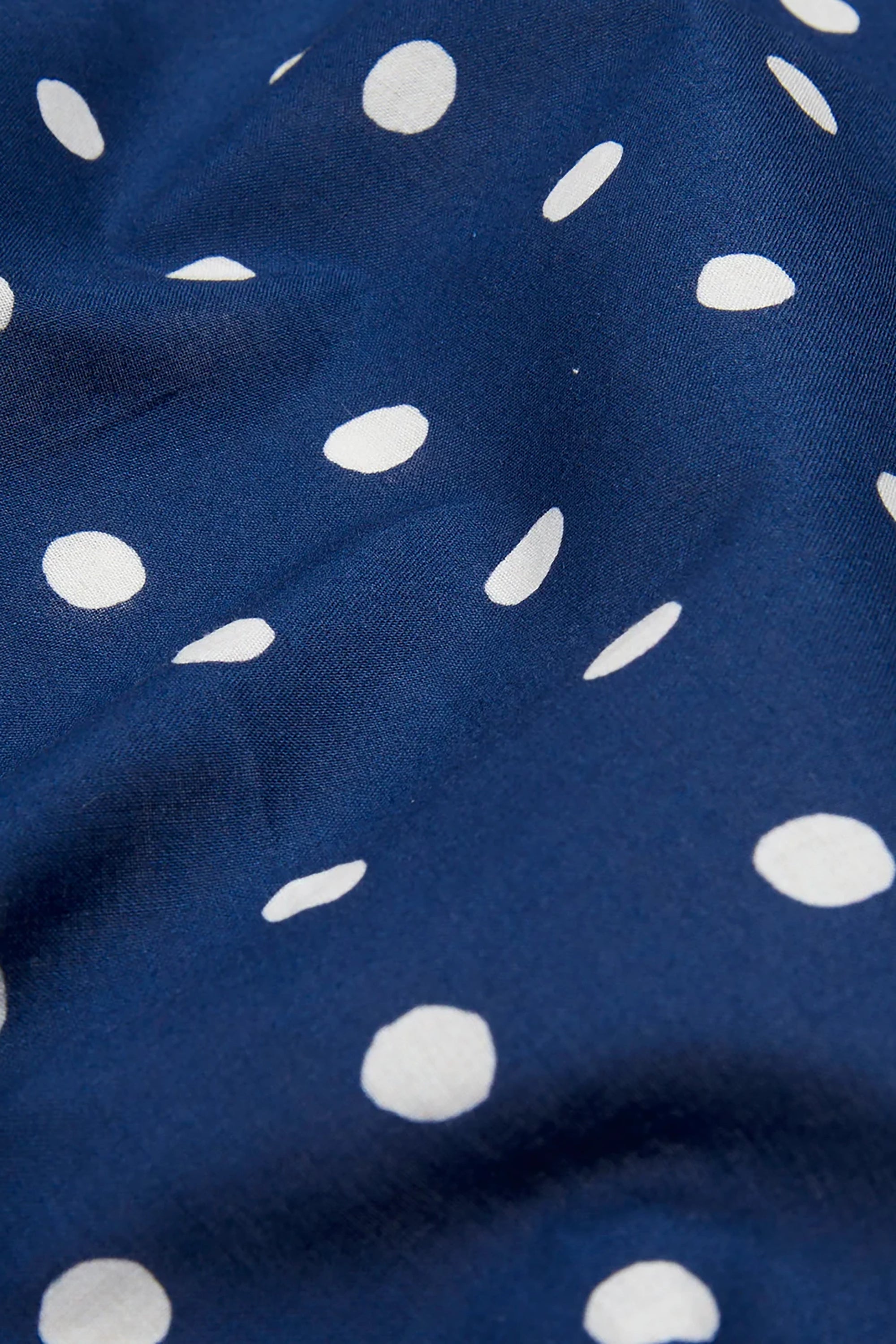 Navy Polka Dot Print Bandana