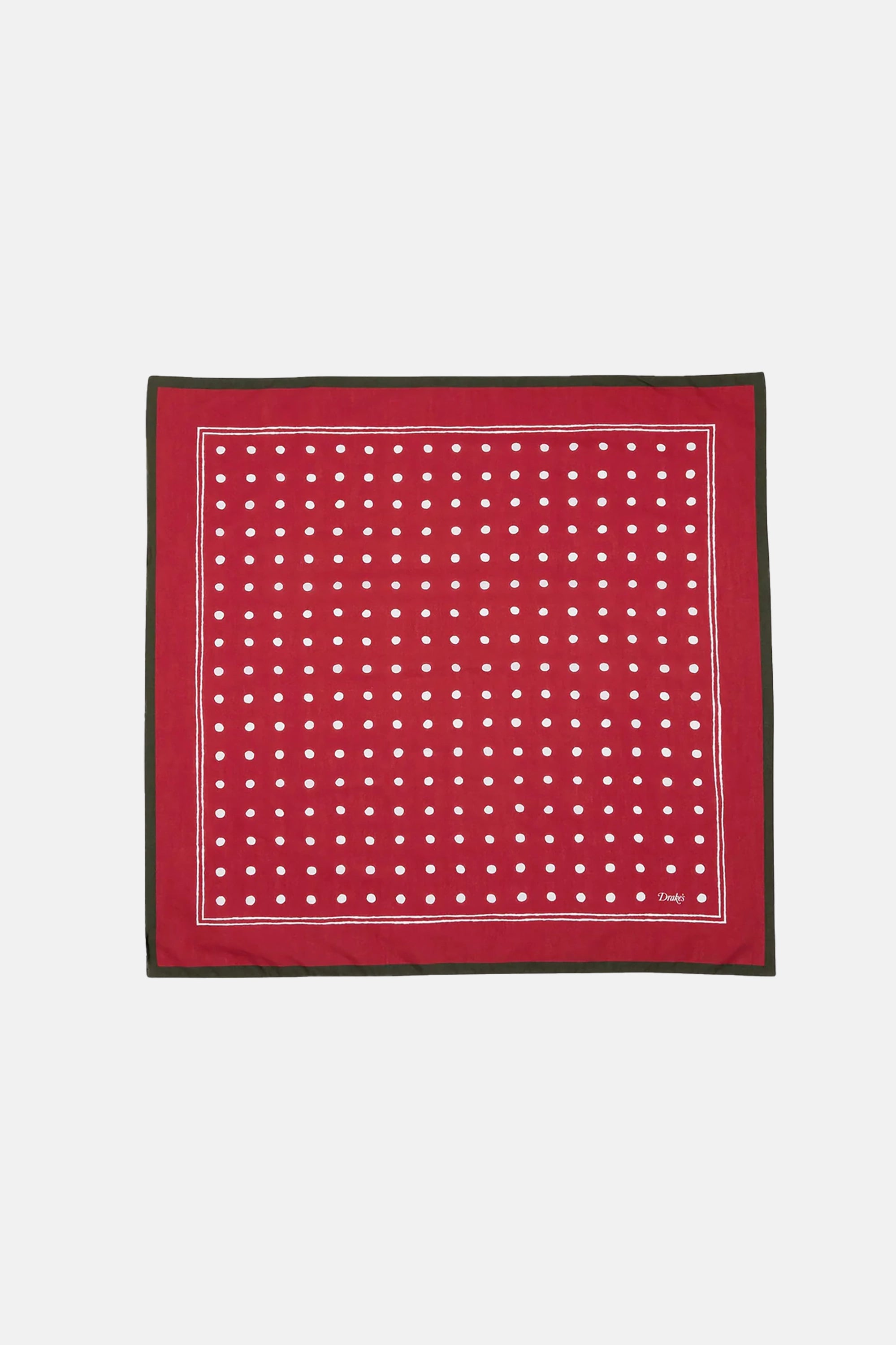 Red Polka Dot Print Bandana