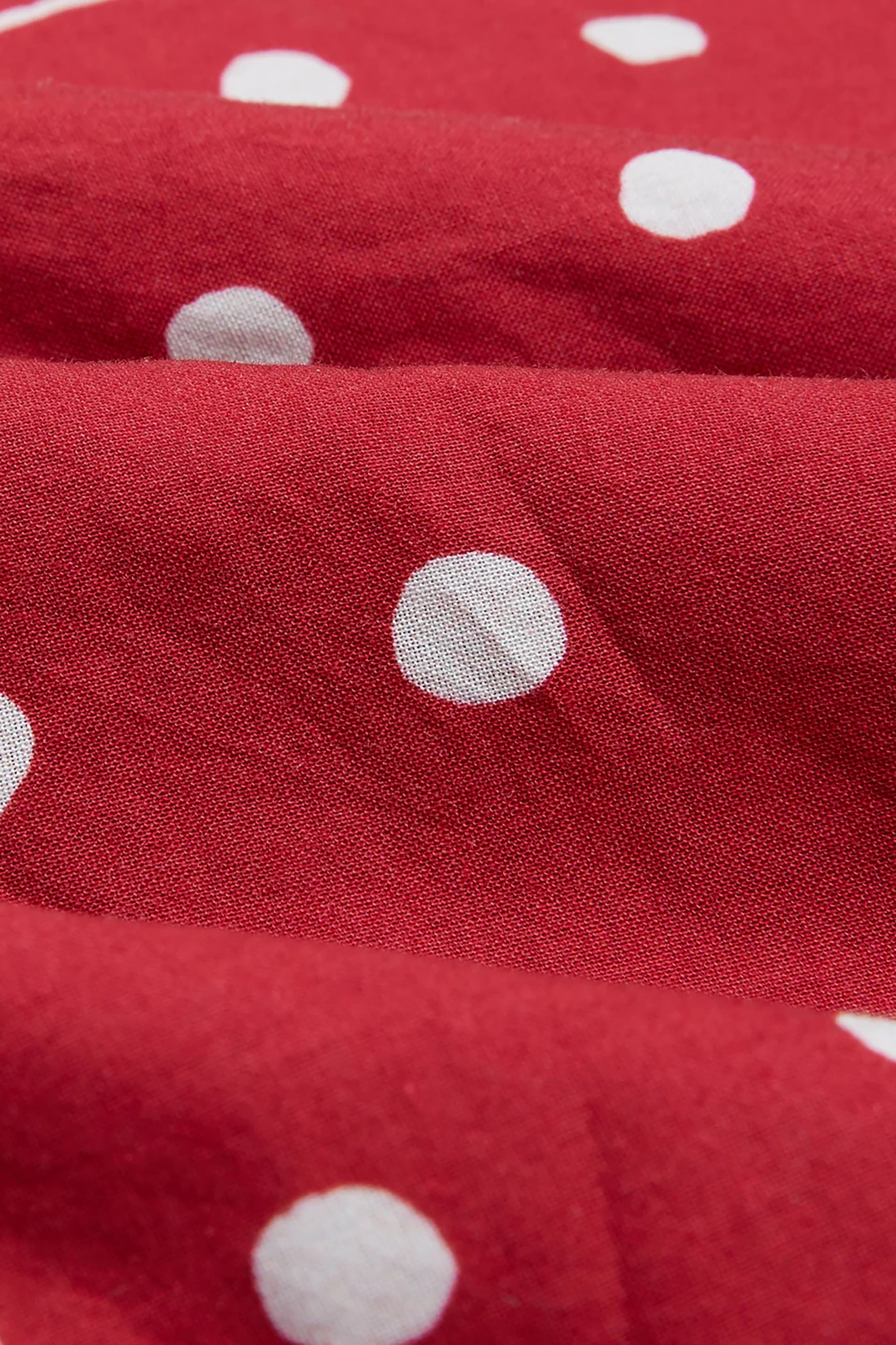 Red Polka Dot Print Bandana