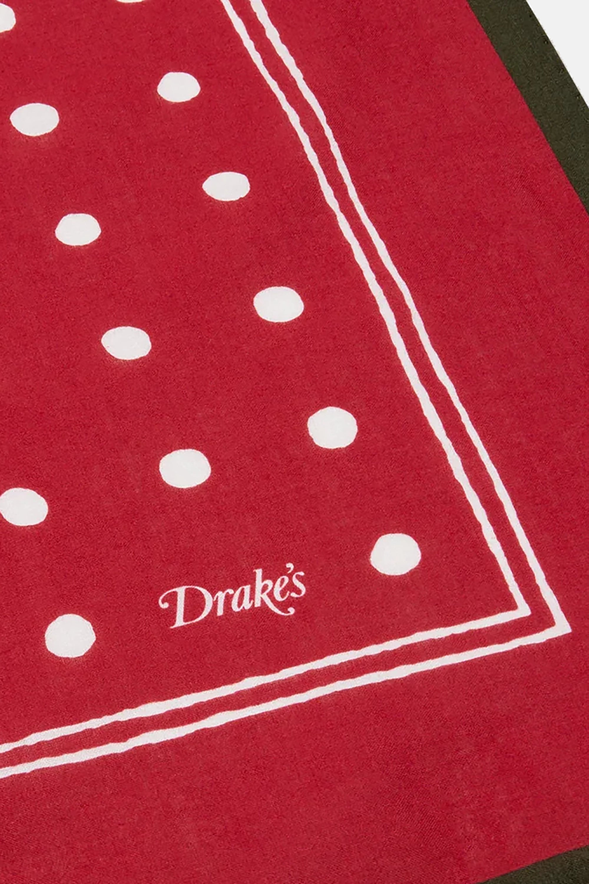 Red Polka Dot Print Bandana