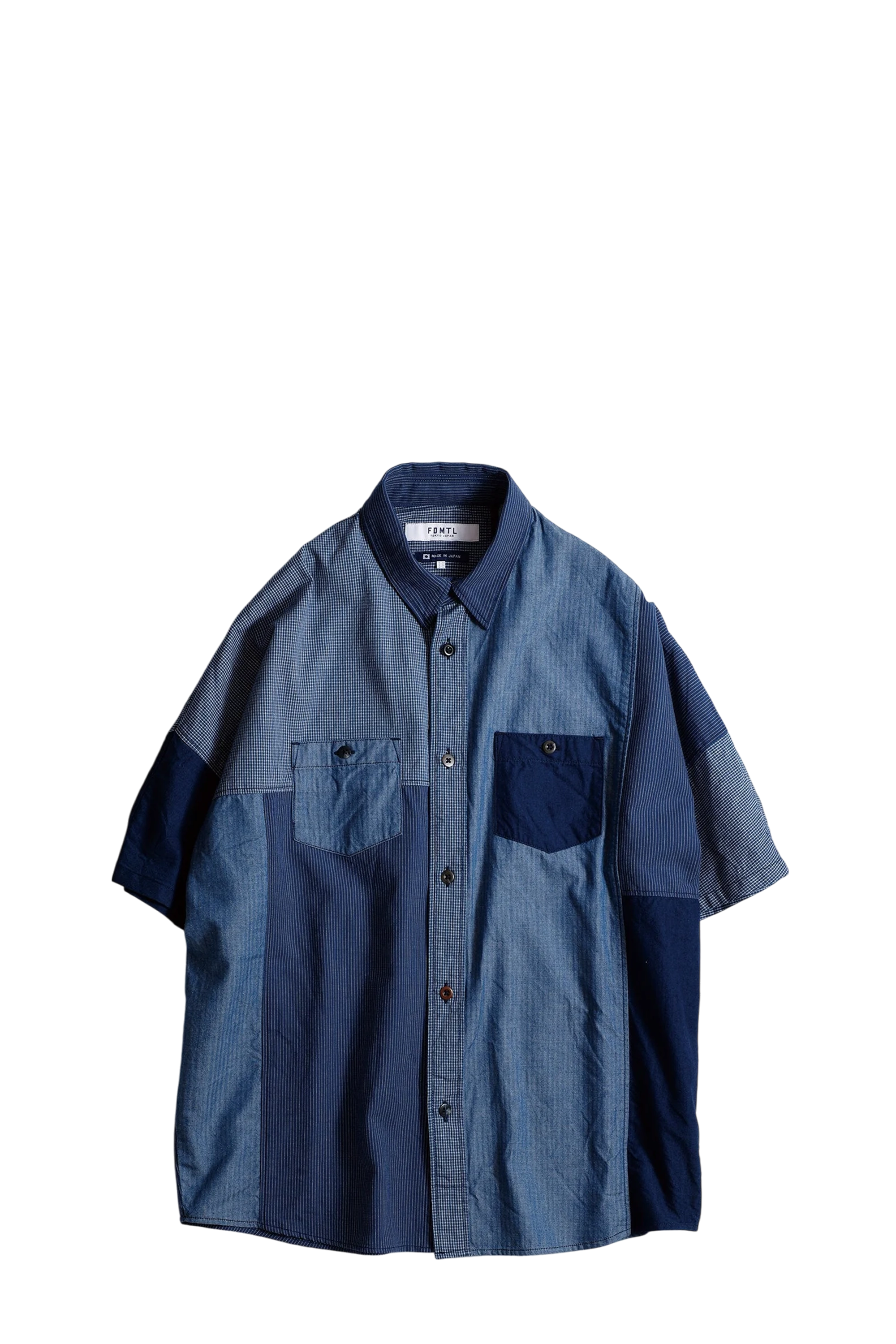 Patchwork S/S Shirt Rinse