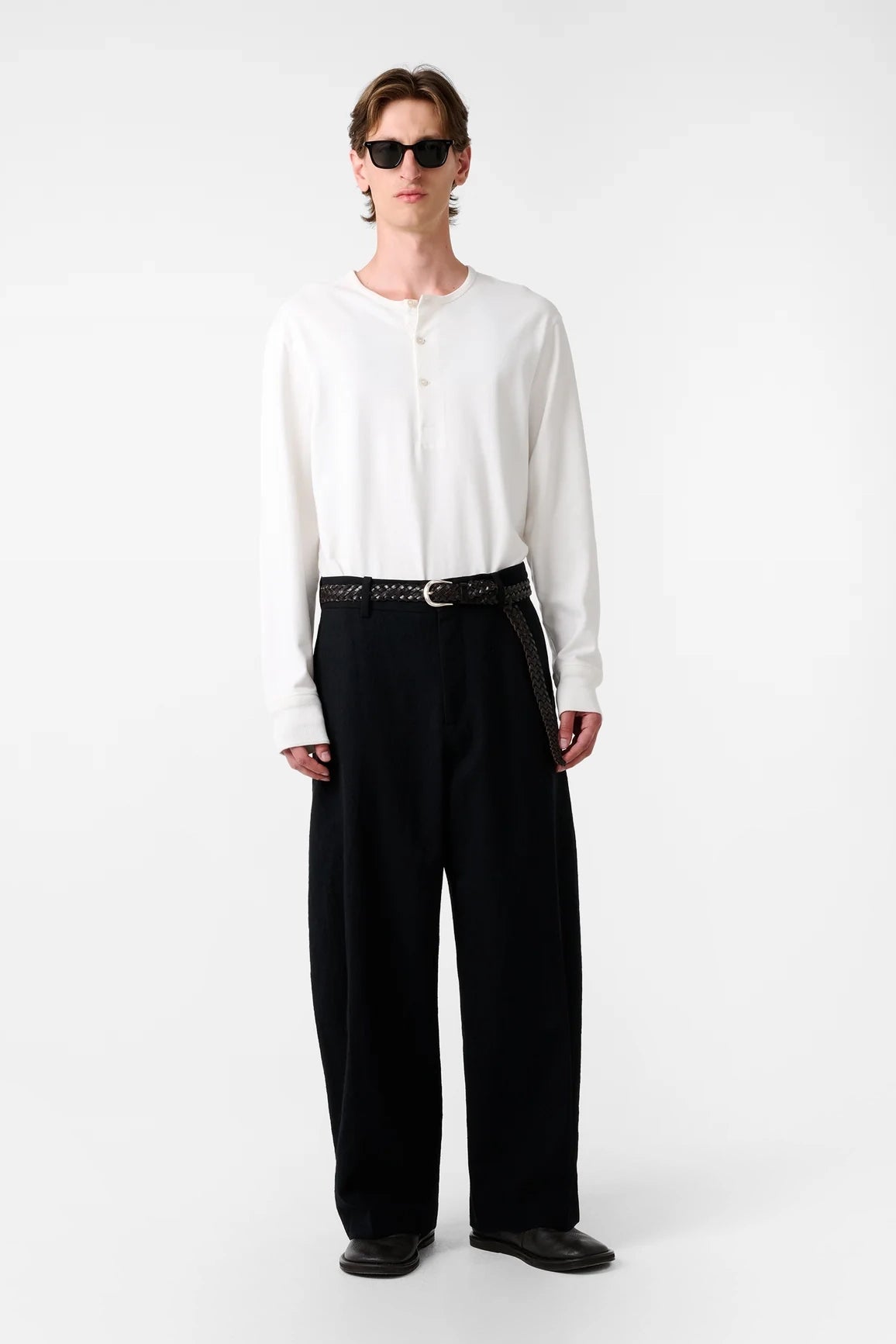 Black Fume Curved Pant