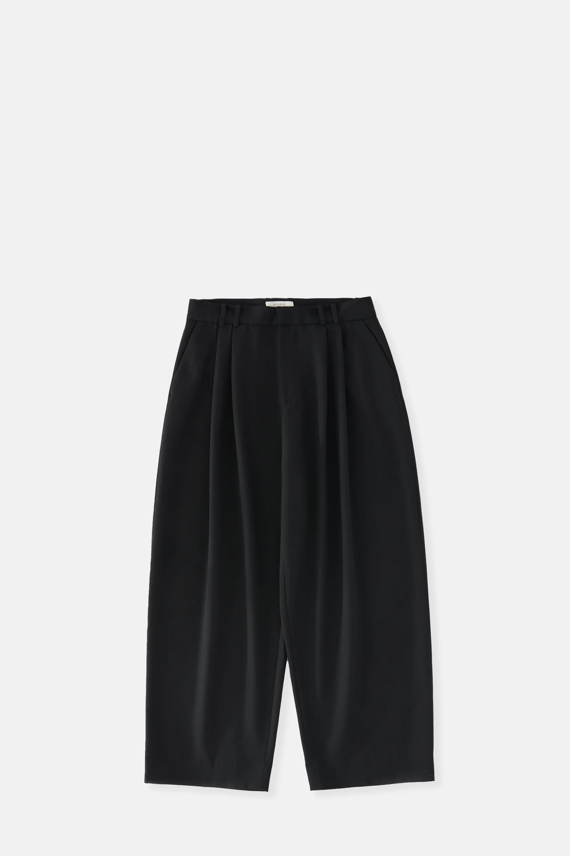 Black Line Double Pleat Volume Pant