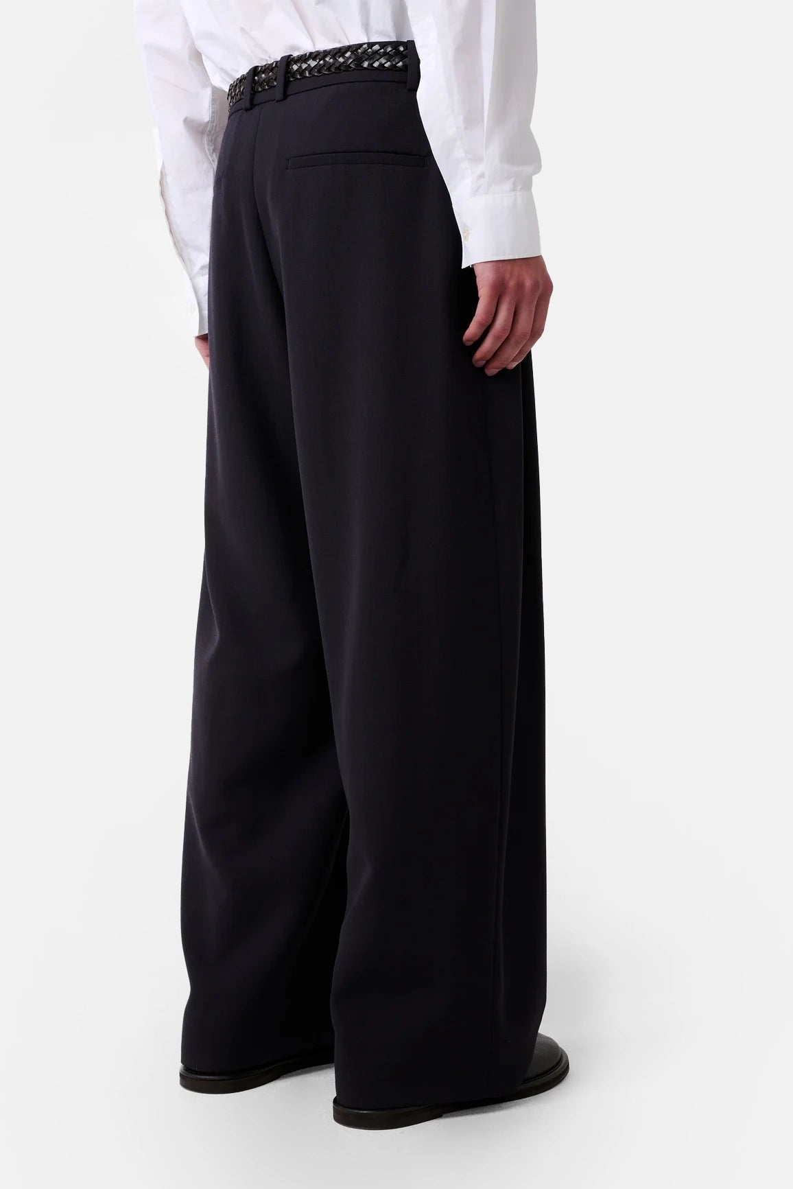 Pewter Line Double Pleat Volume Pant